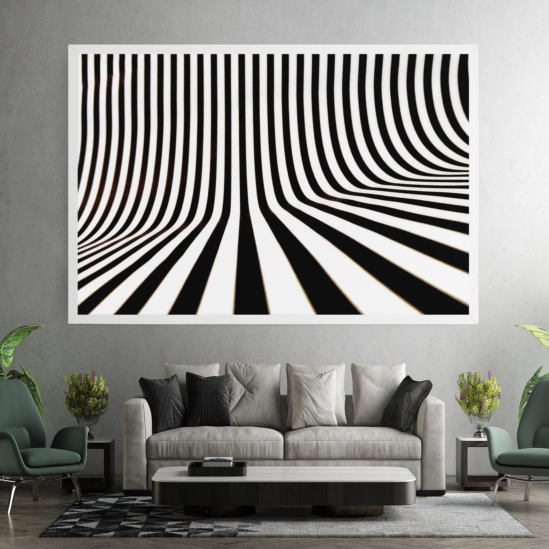 Vászonkép Black And White Illusion mockup 7