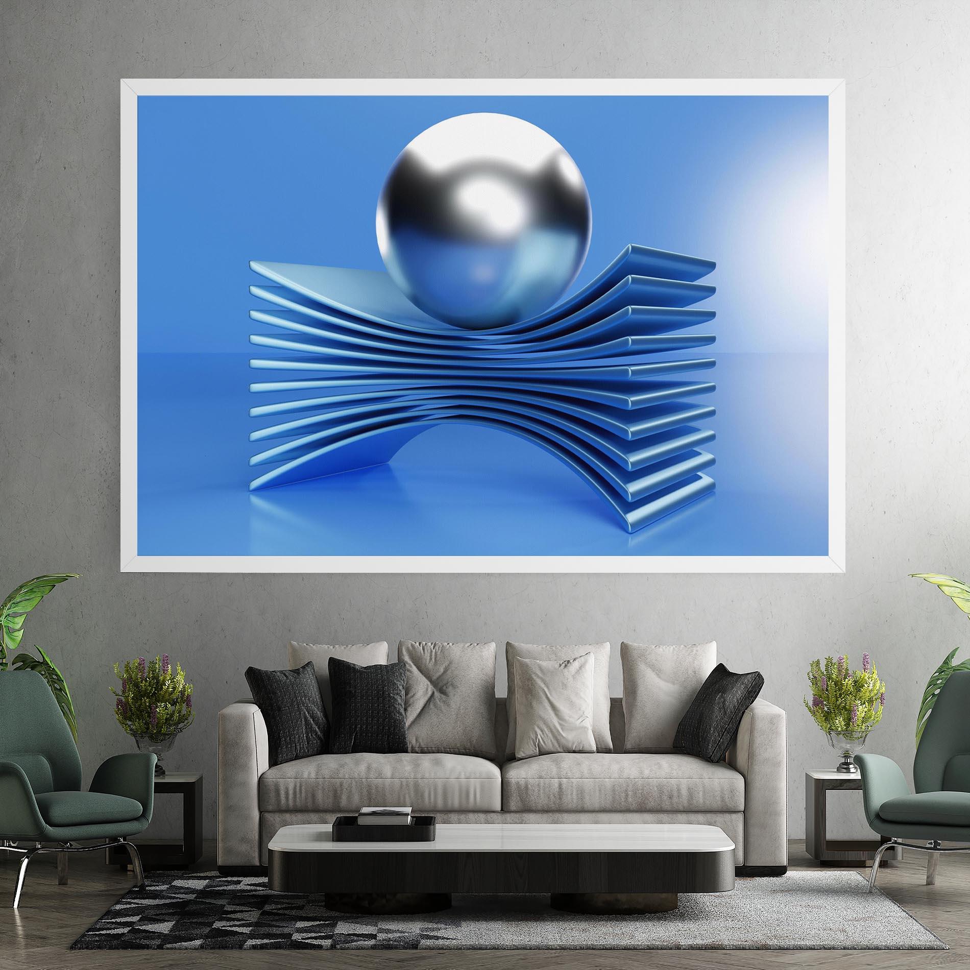 Vászonkép Silver Ball mockup 7