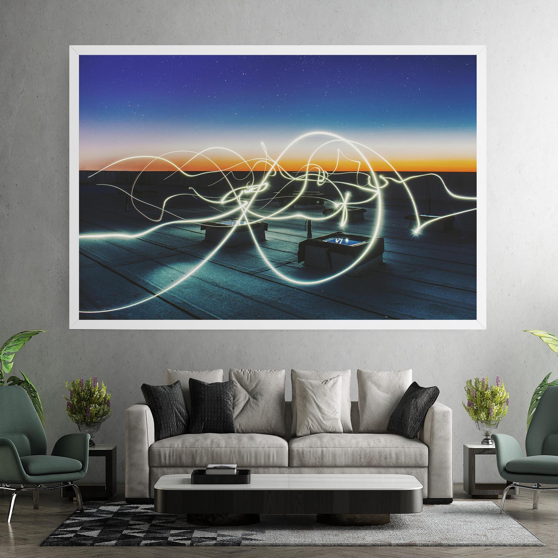 Vászonkép White Light Floating mockup 7