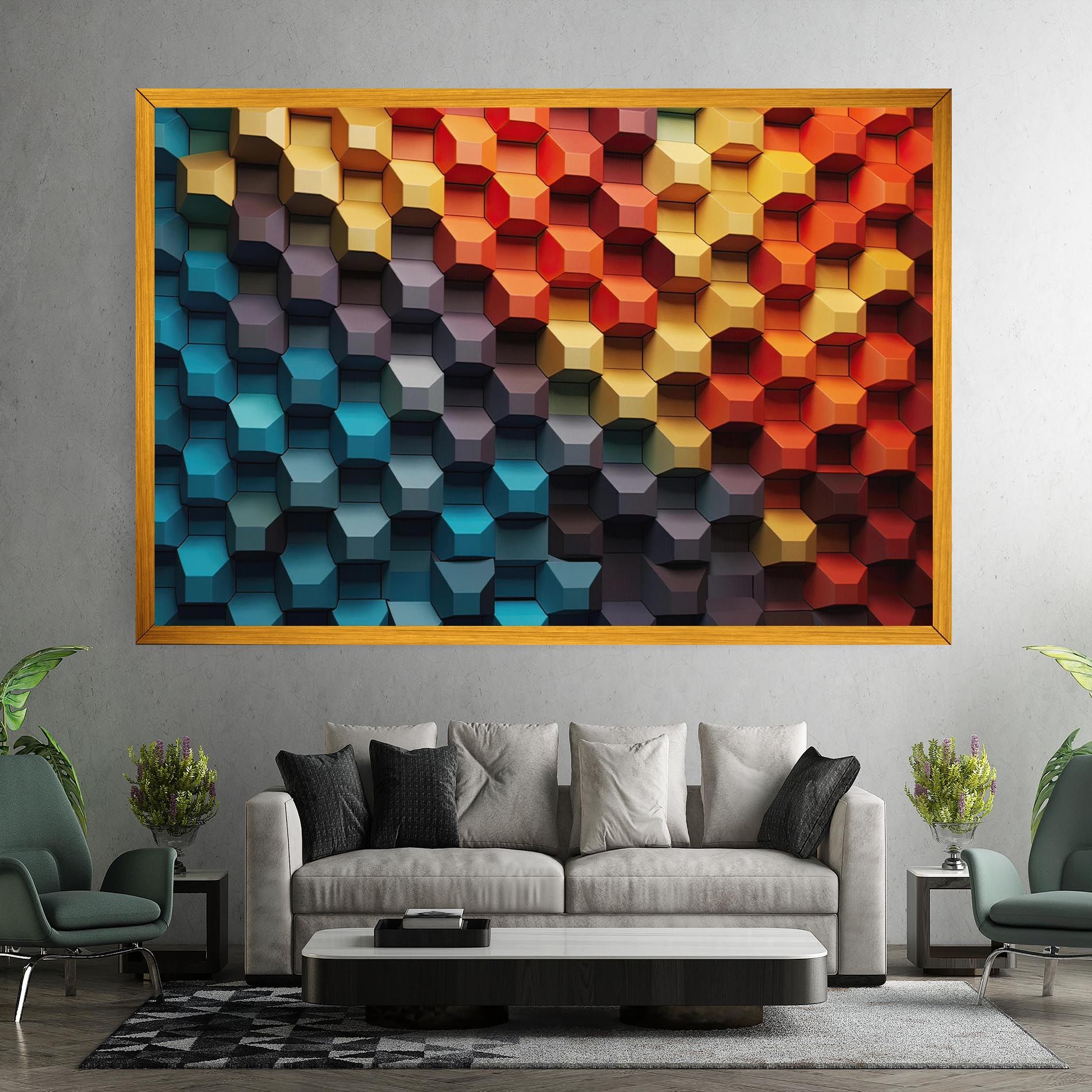 3d Sqare Mix mockup 7