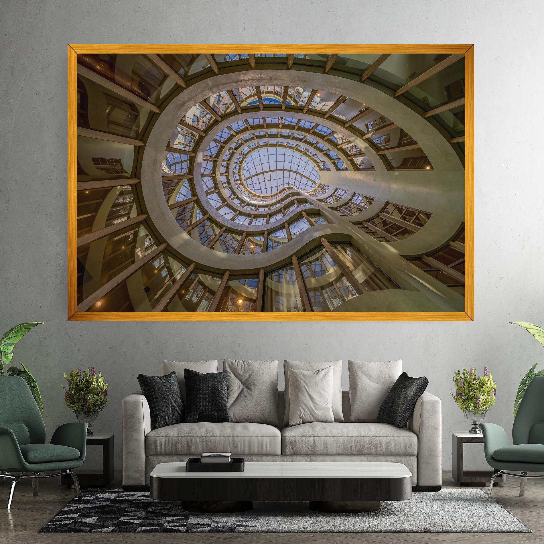 Vászonkép Glass Building mockup 7