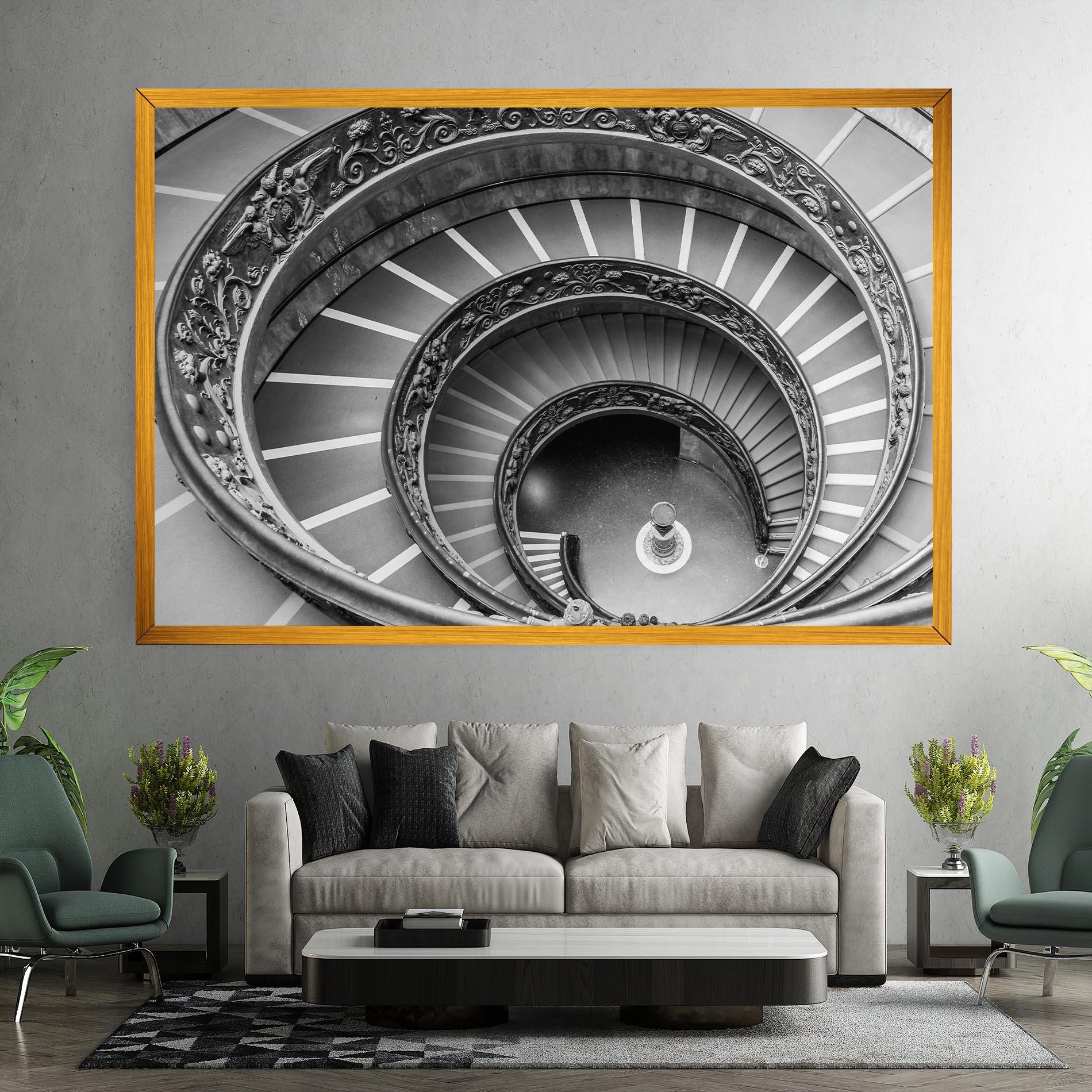 Vászonkép Grey Spiral mockup 7