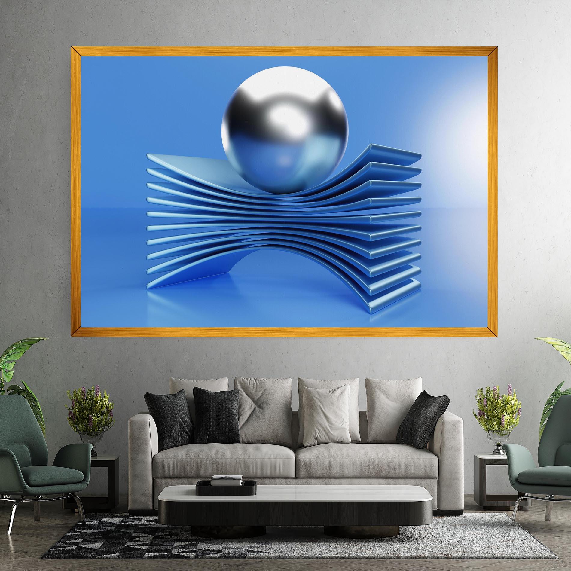 Vászonkép Silver Ball mockup 7