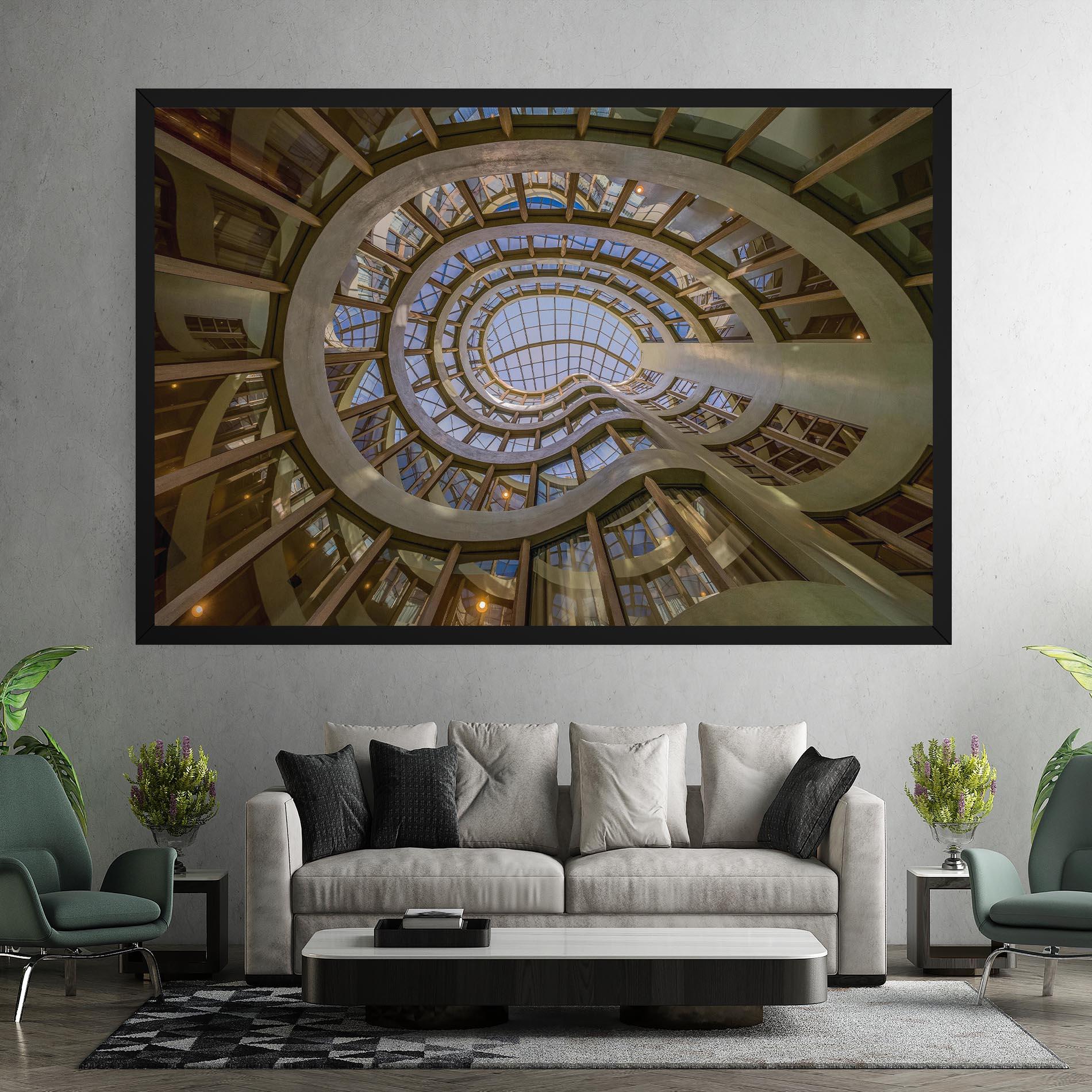 Vászonkép Glass Building mockup 7