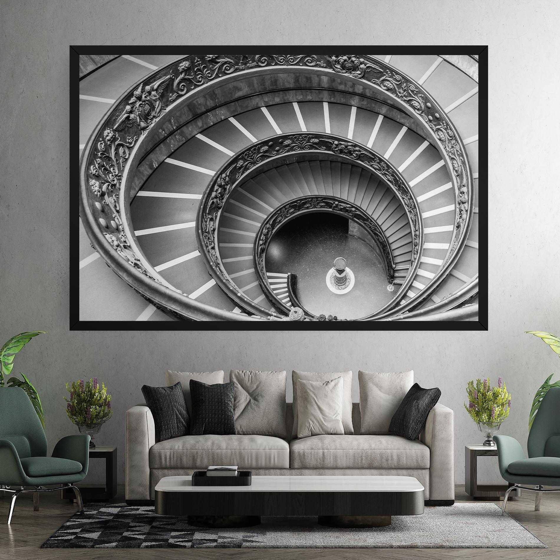 Vászonkép Grey Spiral mockup 7