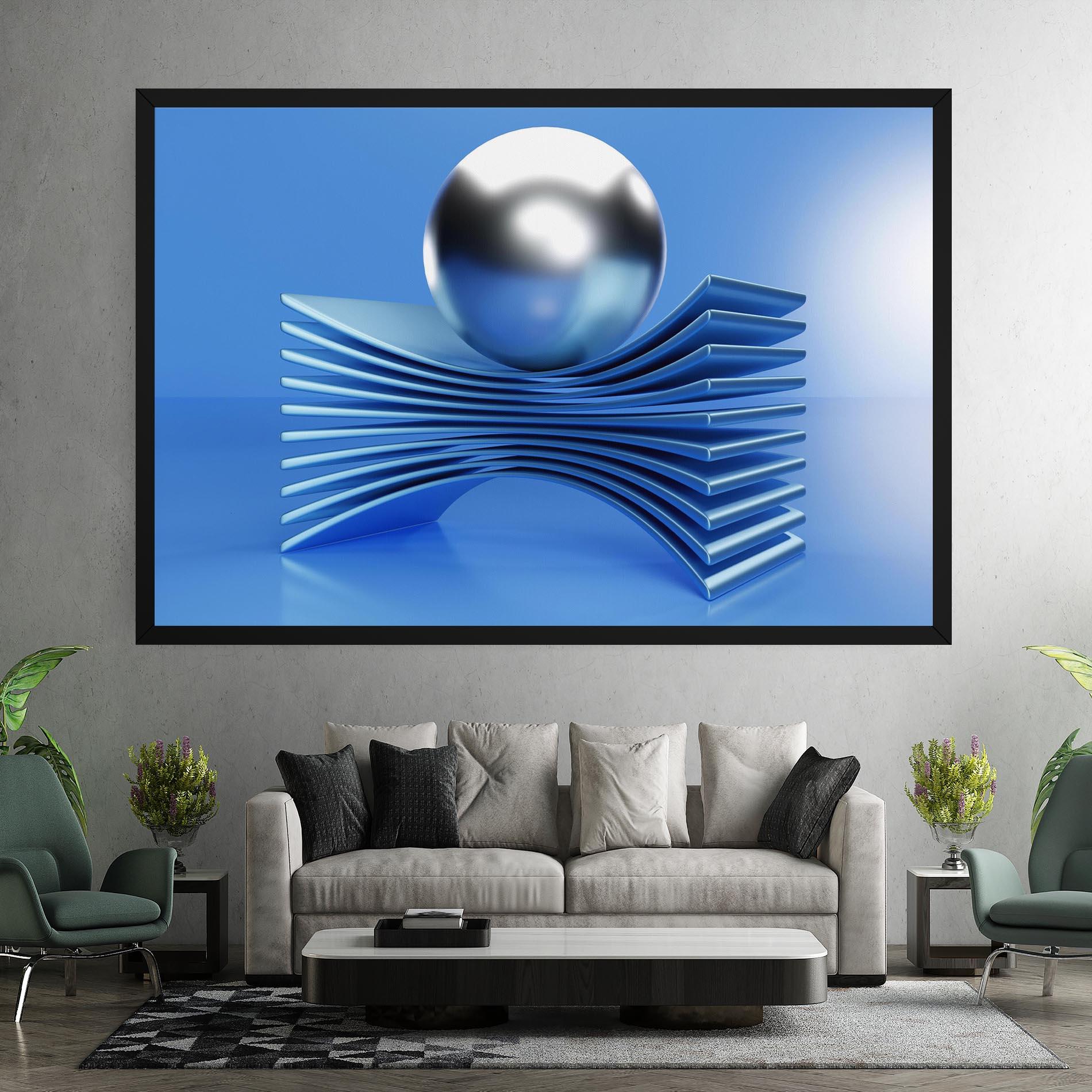 Vászonkép Silver Ball mockup 7