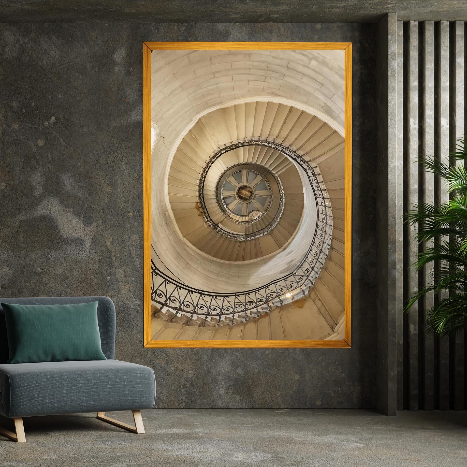 Vászonkép Cream Down Stairs mockup 7