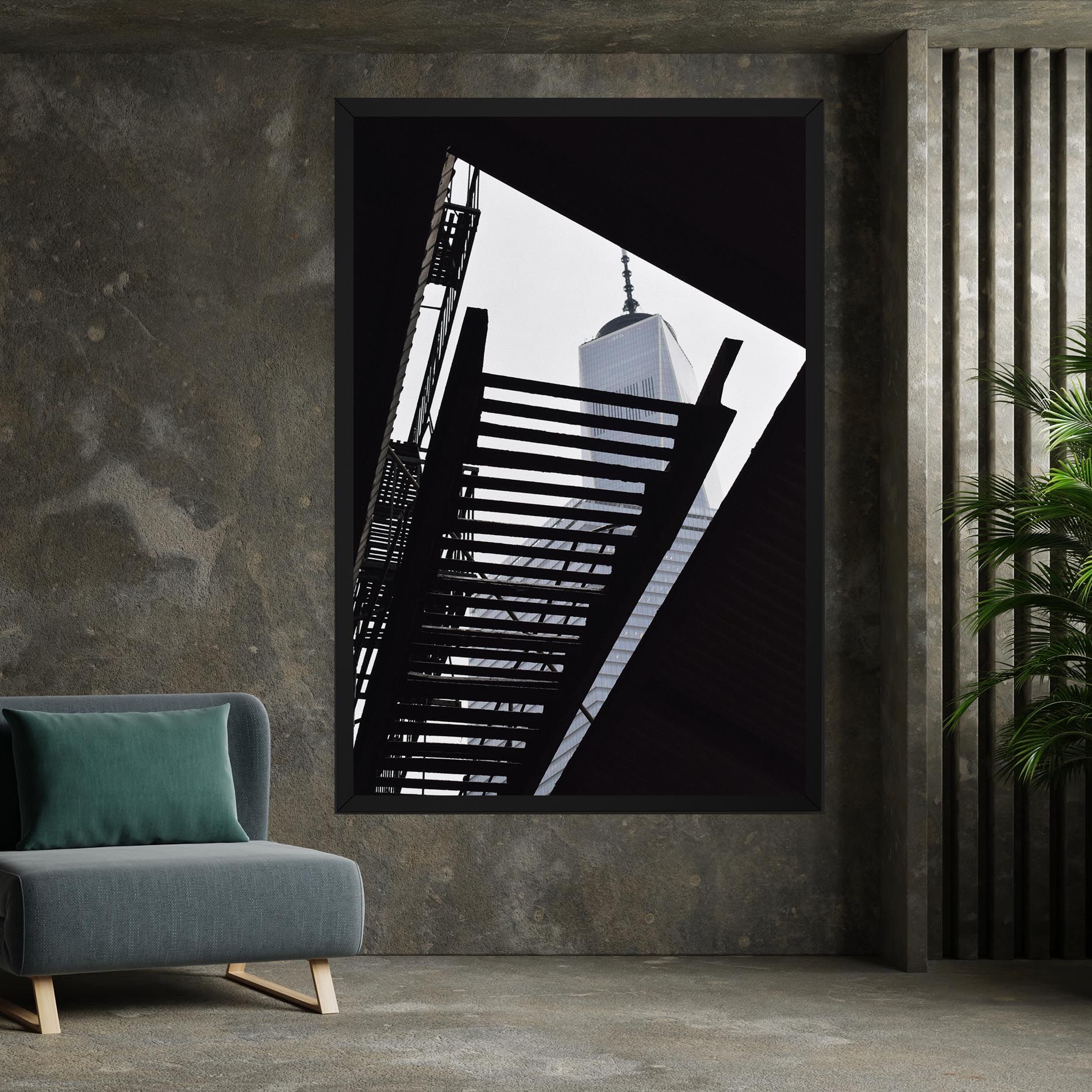 Black Stairs Floating mockup 7
