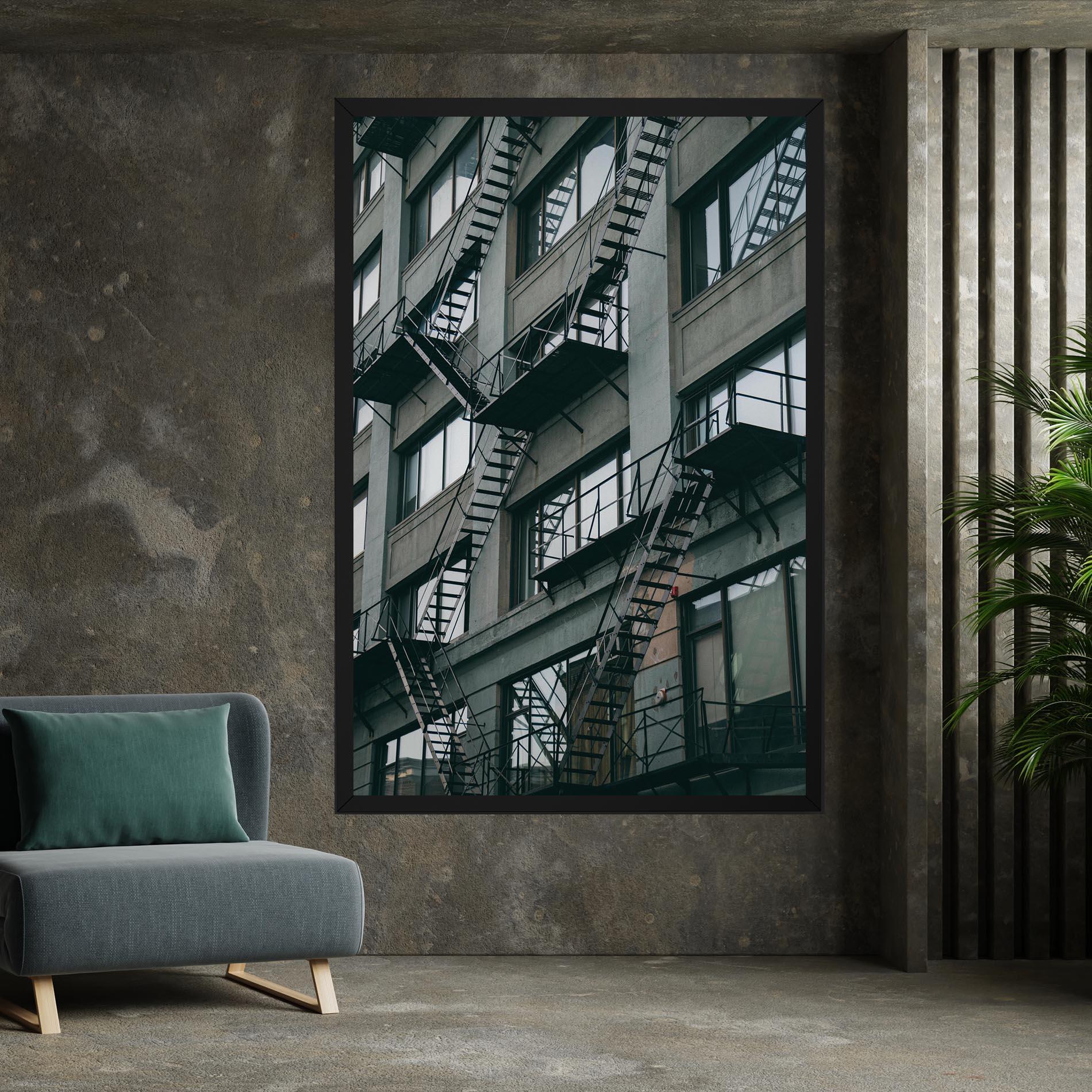 Vászonkép Building Stairs mockup 7