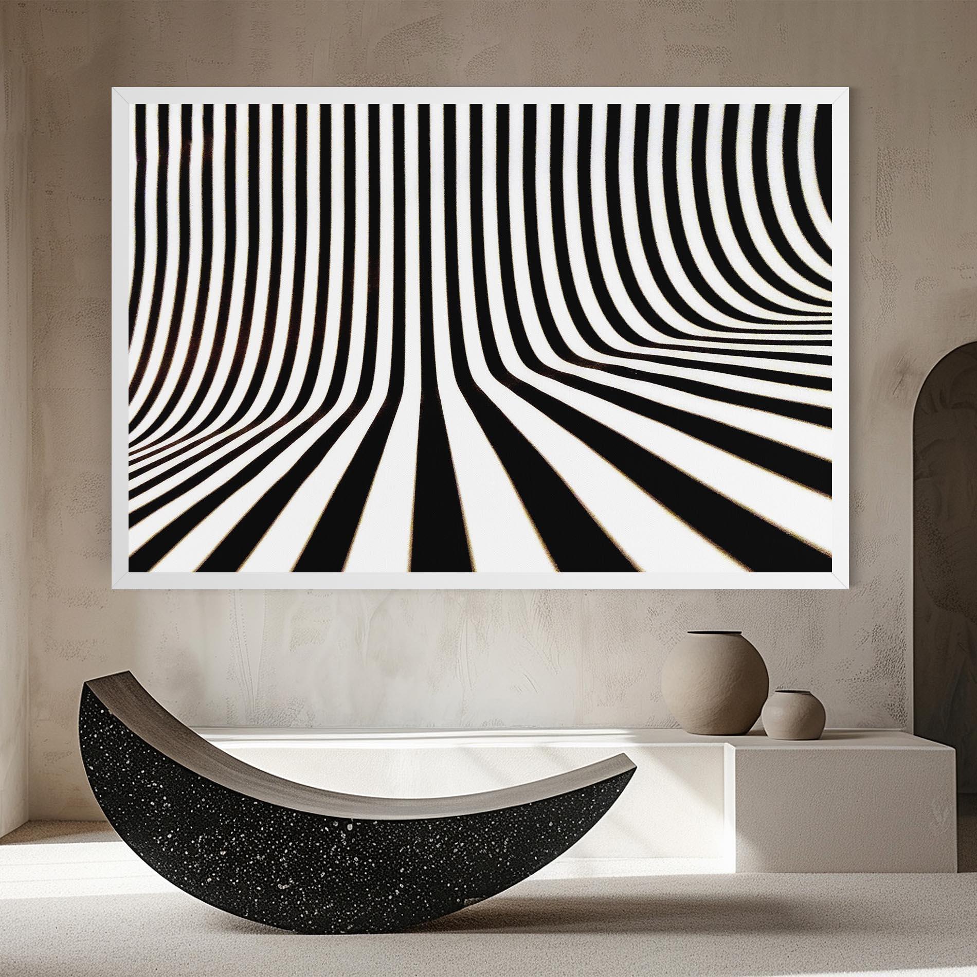 Vászonkép Black And White Illusion mockup 8