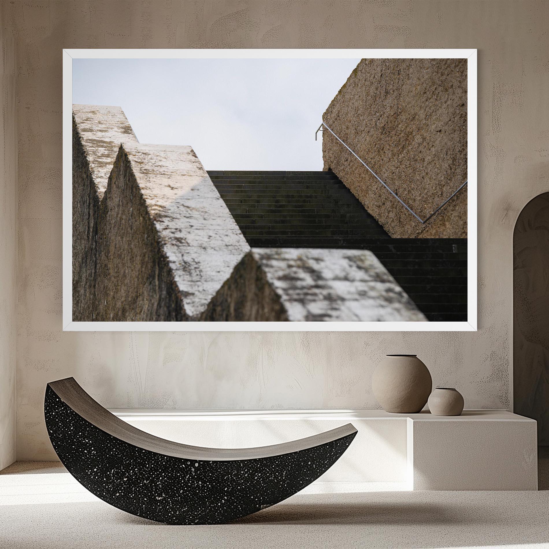 Vászonkép Black Stairs mockup 8