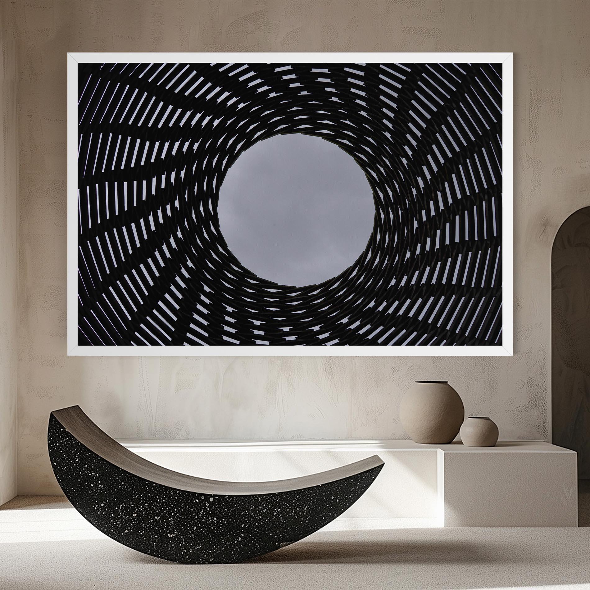 Vászonkép Grey Circle Lines mockup 8