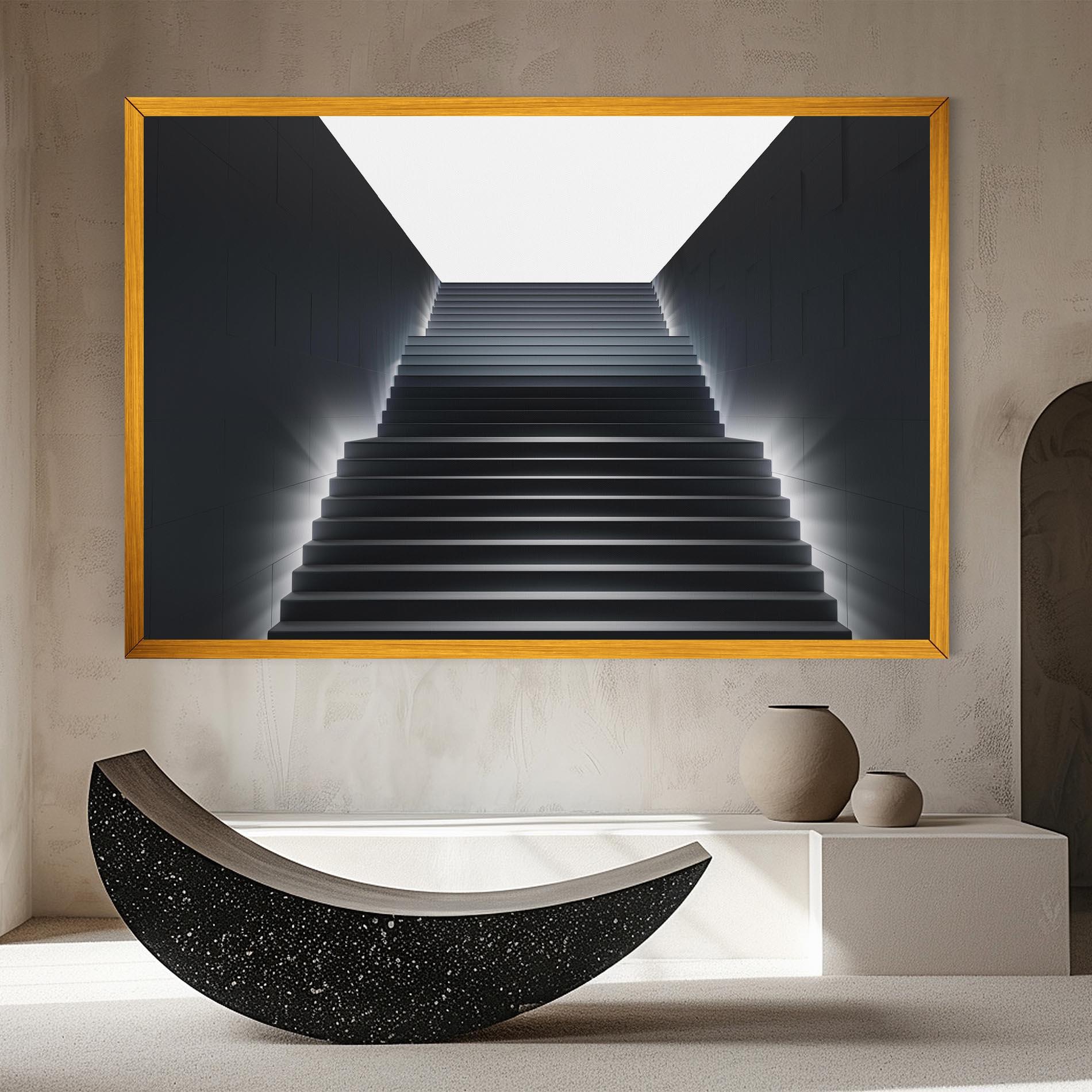 Vászonkép Dark Stairs mockup 8