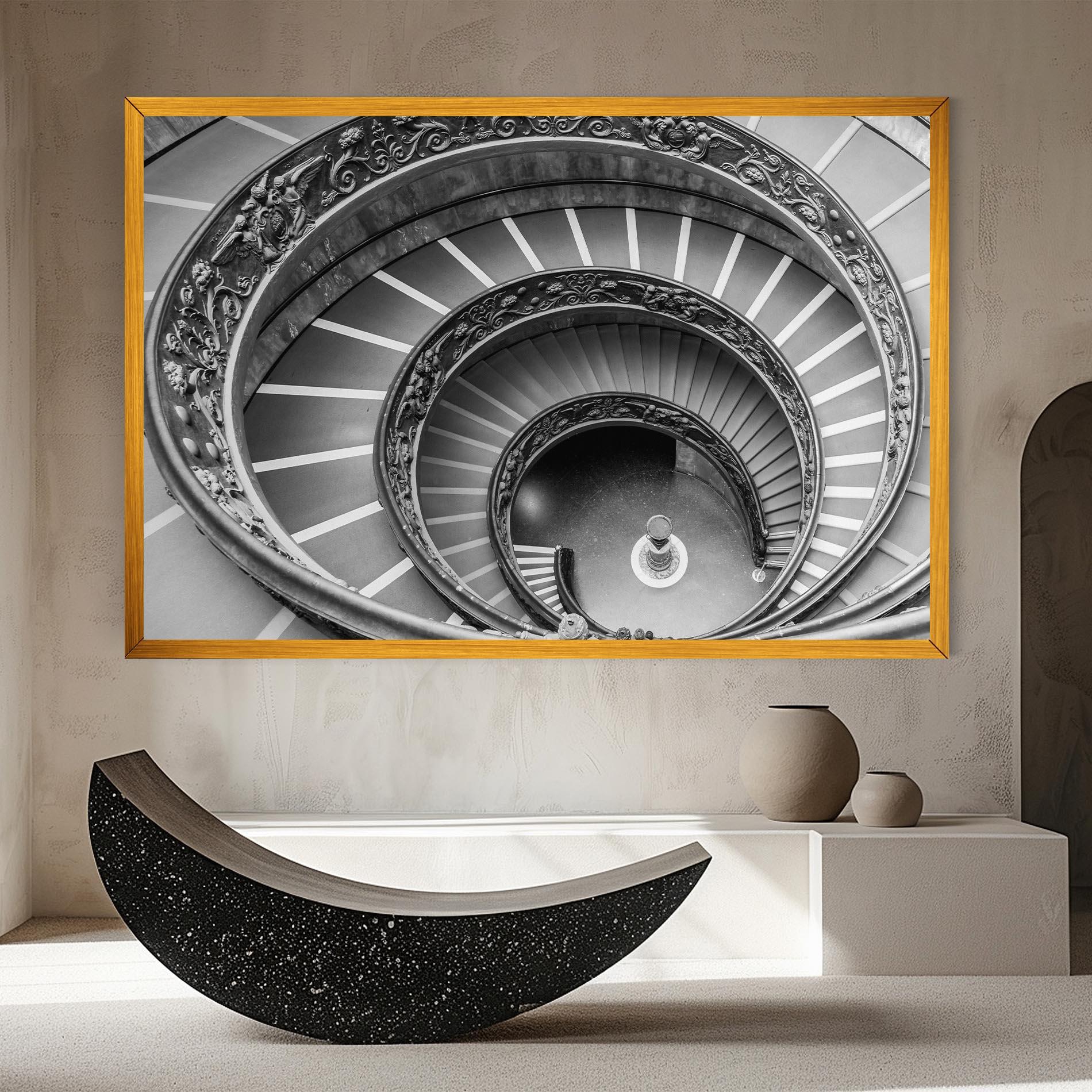 Vászonkép Grey Spiral mockup 8