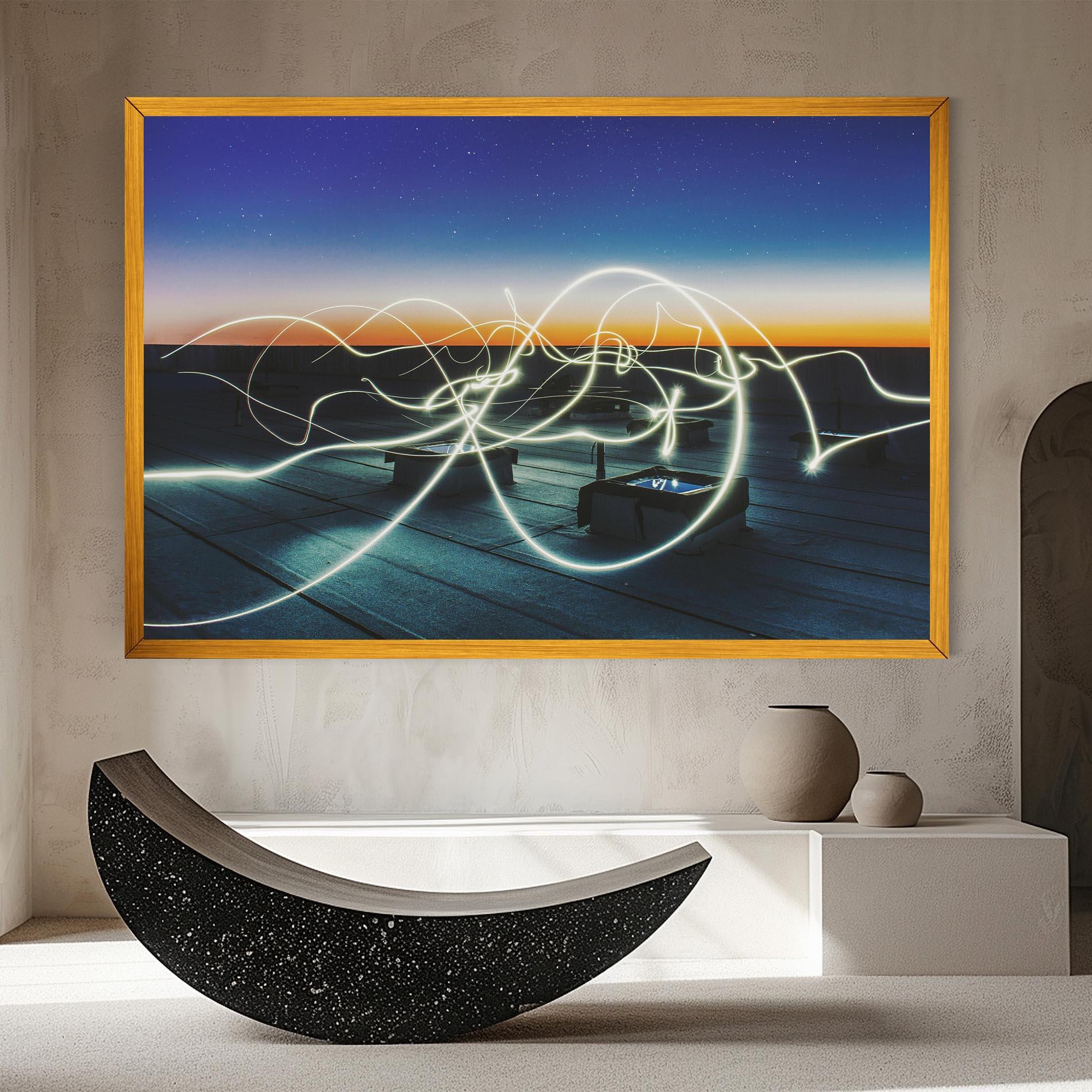 Vászonkép White Light Floating mockup 8