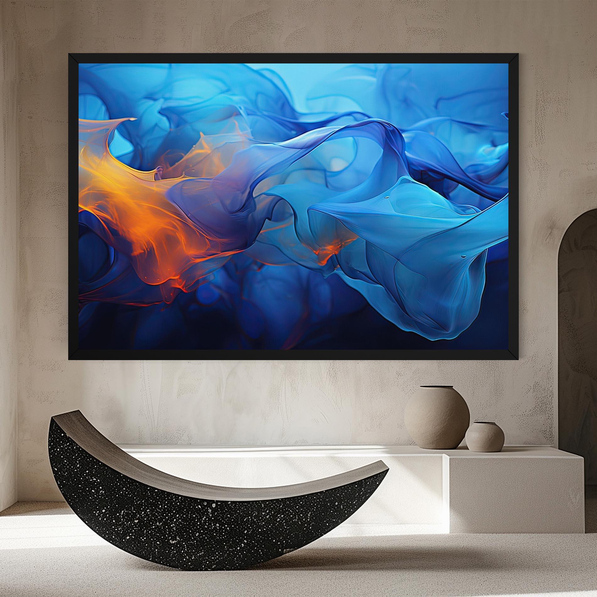 Vászonkép Blue Orange Floating mockup 8