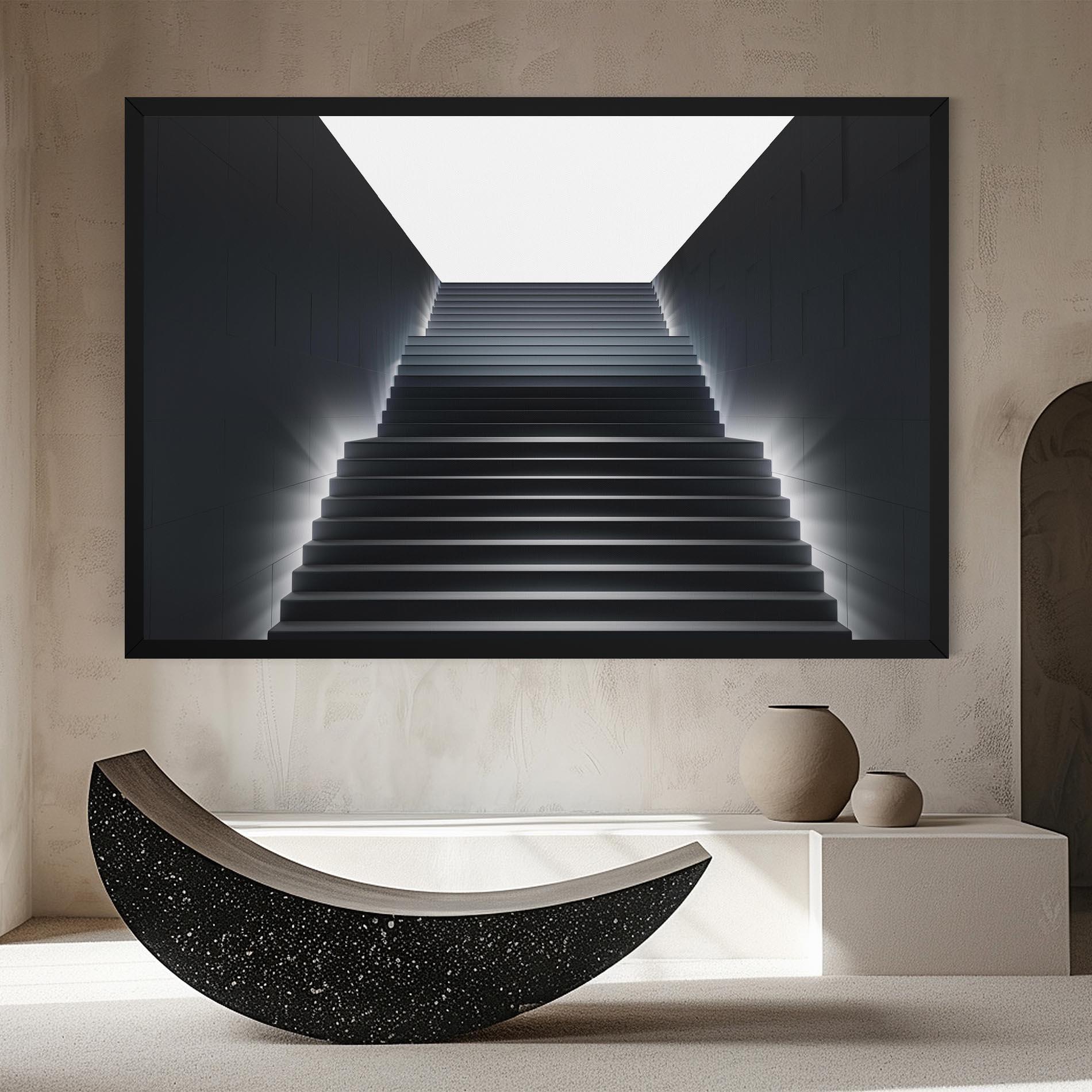 Vászonkép Dark Stairs mockup 8