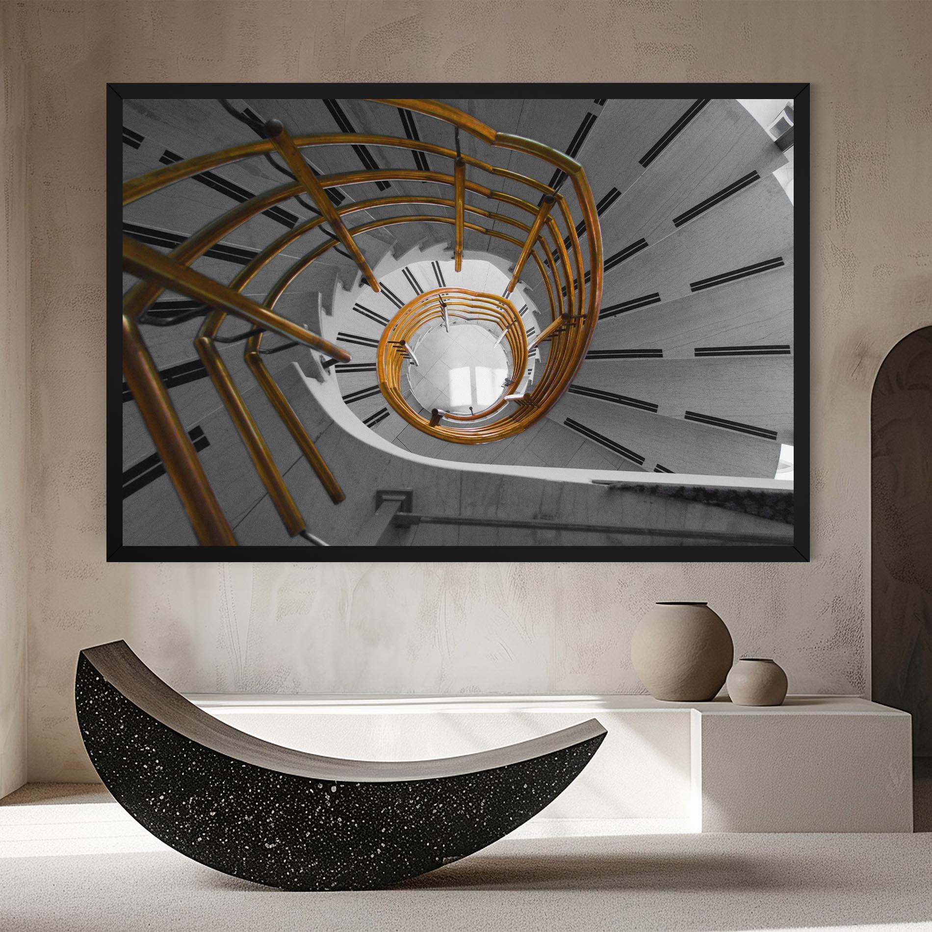 Vászonkép Gold Bar Stairs mockup 8