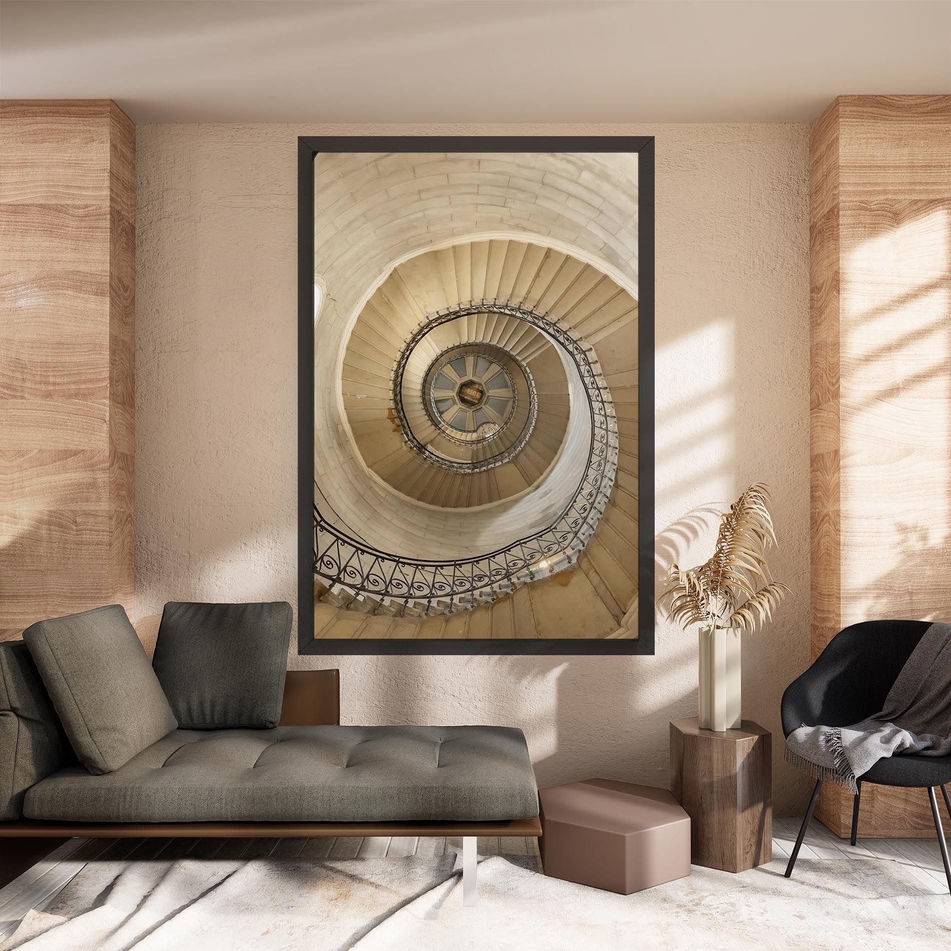 Cream Down Stairs mockup 8