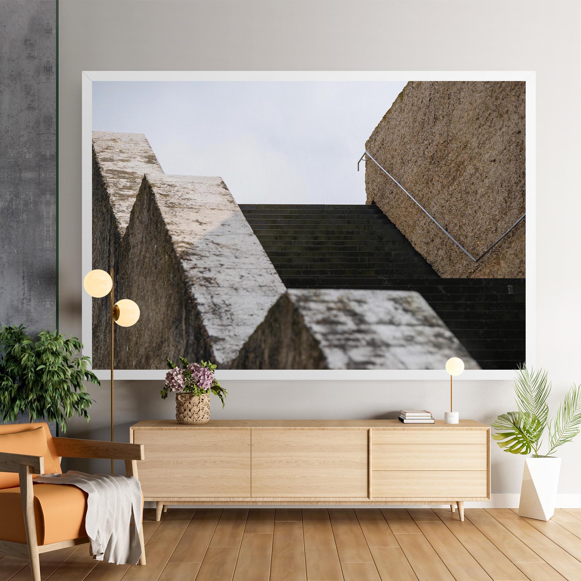 Vászonkép Black Stairs mockup 9