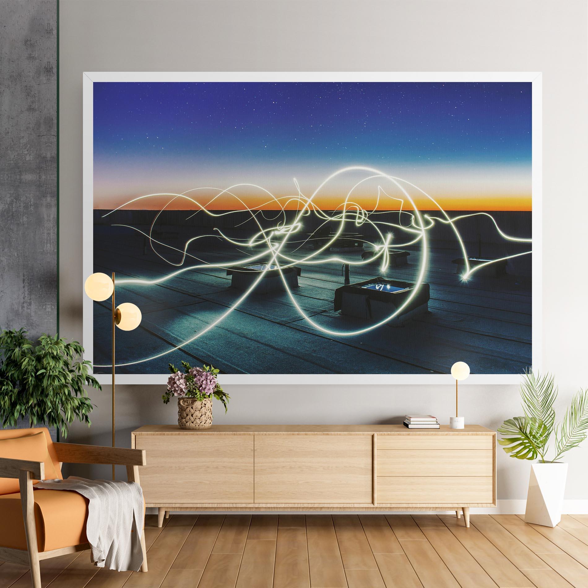 Vászonkép White Light Floating mockup 9