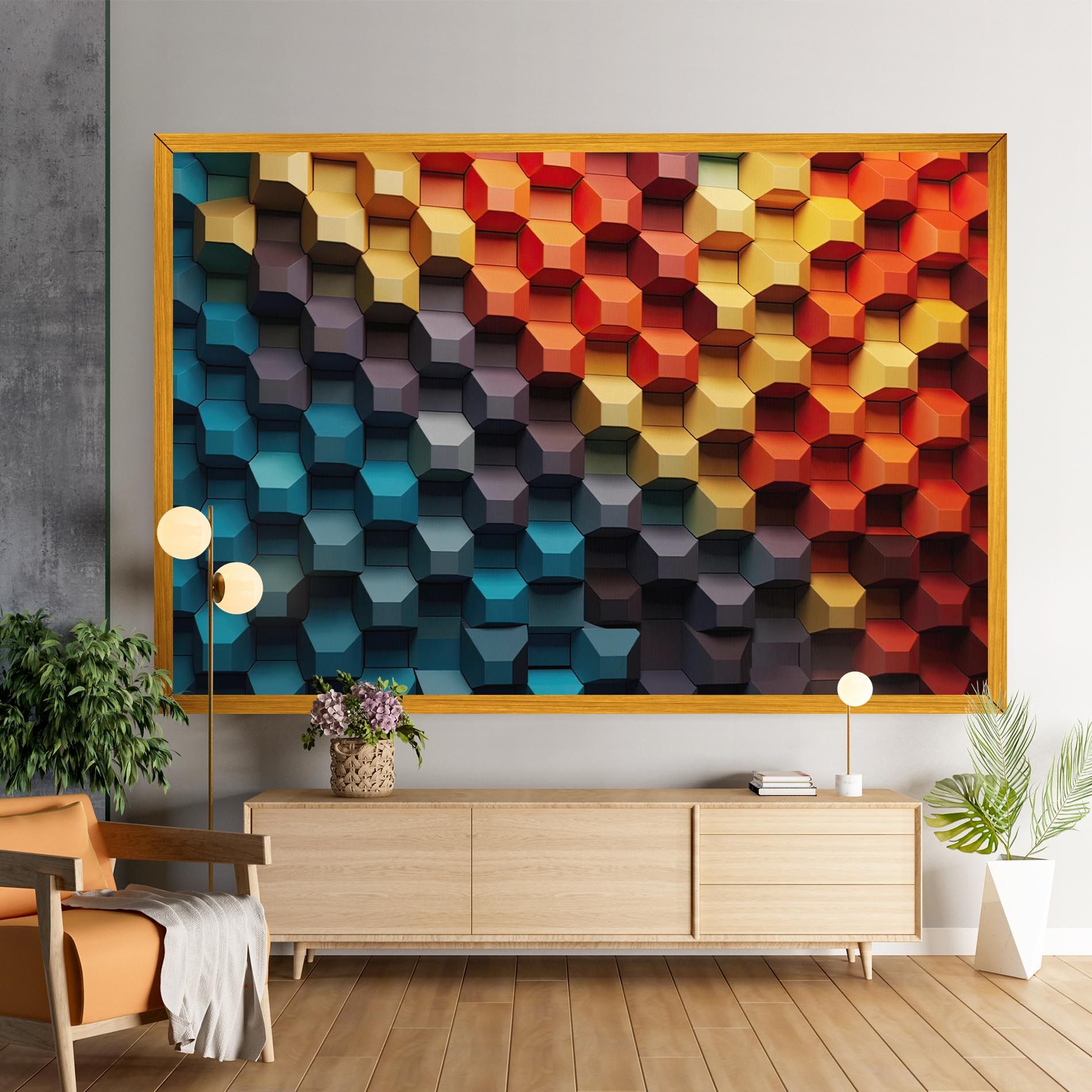 3d Sqare Mix mockup 9