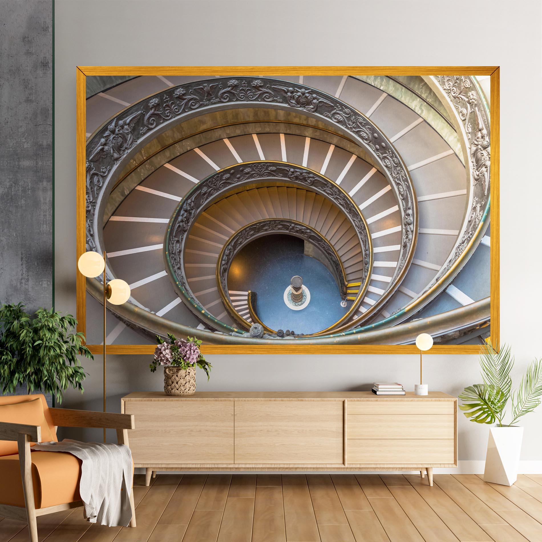 Vászonkép Colored Stairs mockup 9