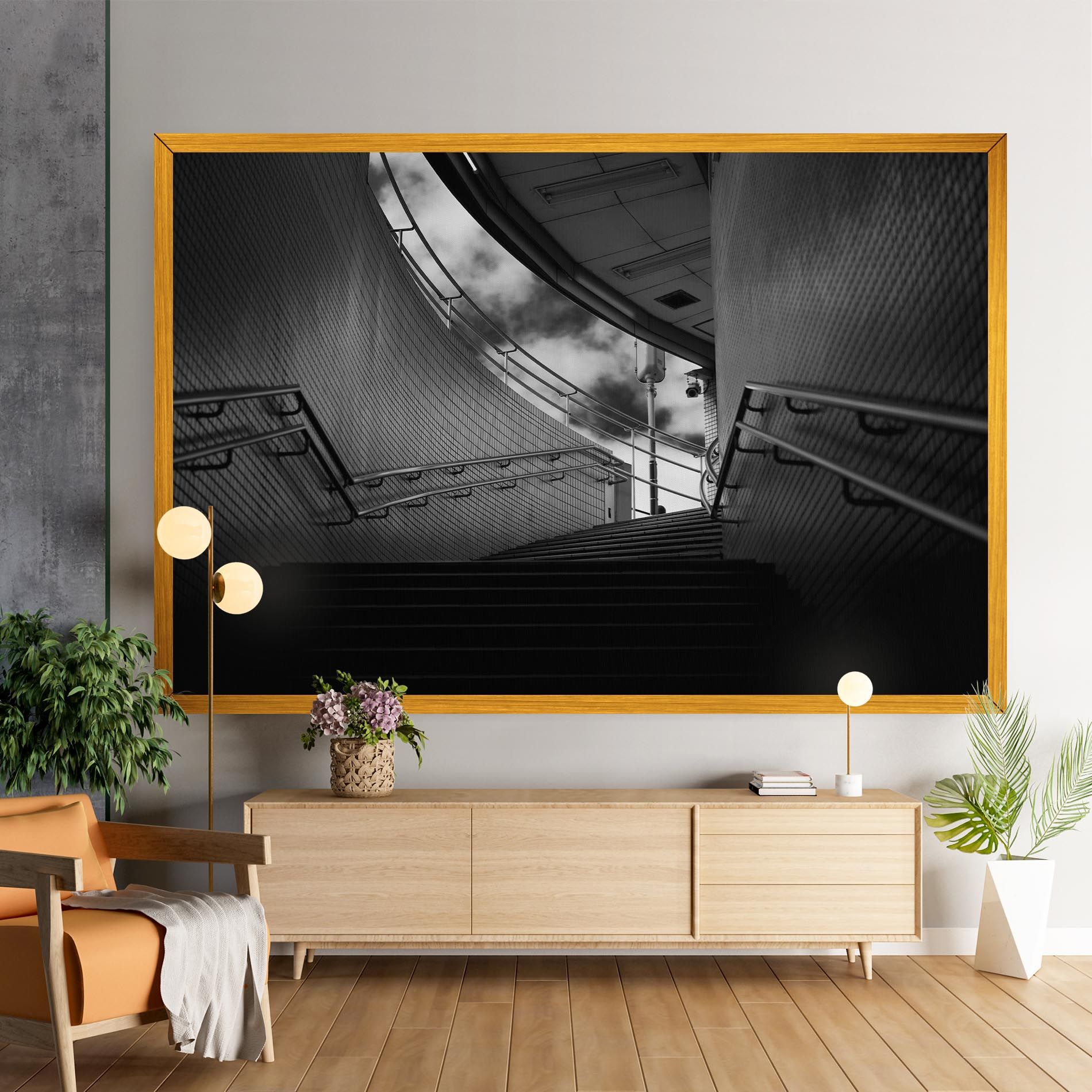 Grey Up Stairs mockup 9