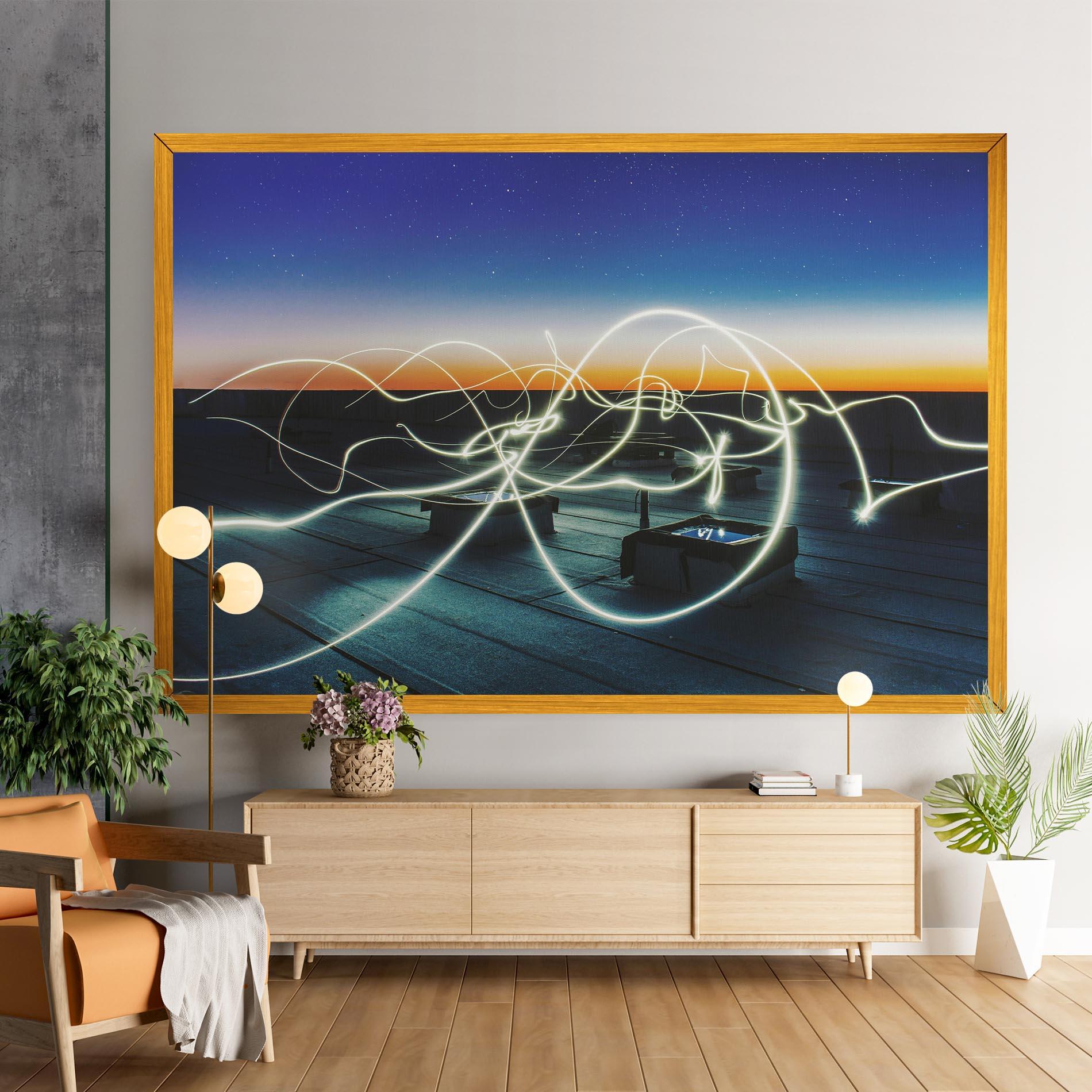 Vászonkép White Light Floating mockup 9