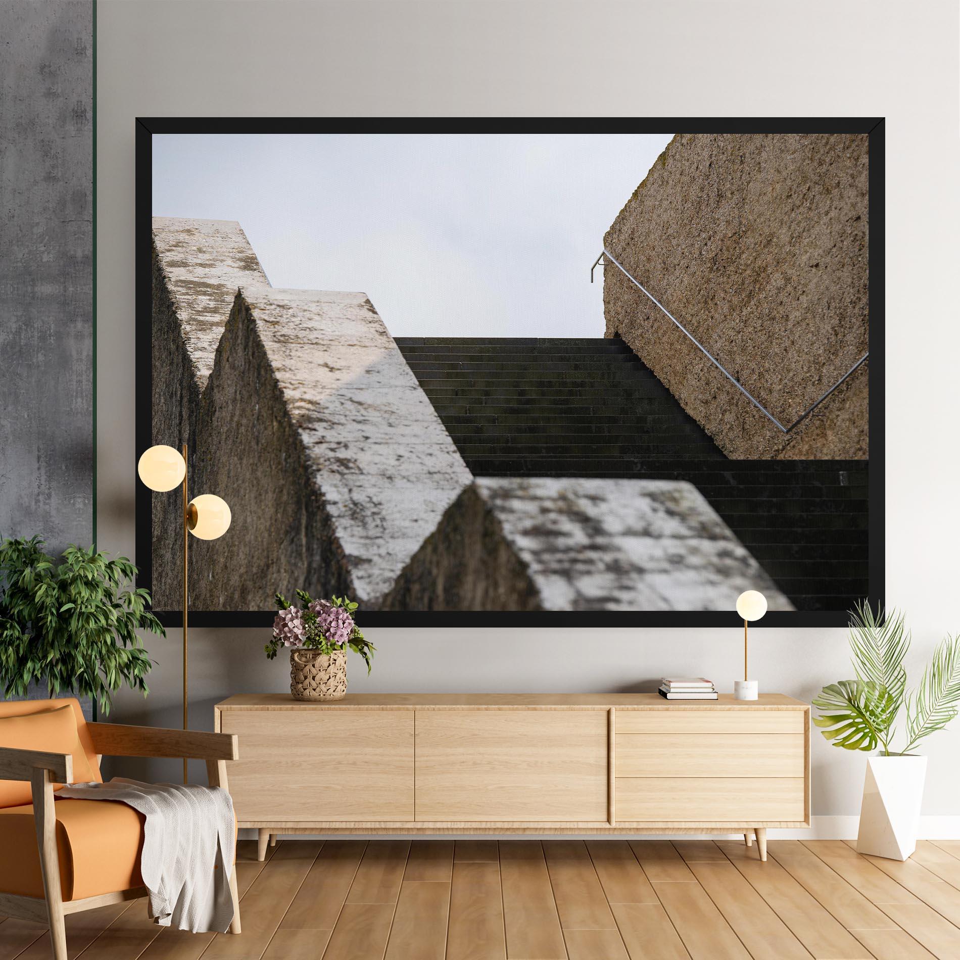 Vászonkép Black Stairs mockup 9