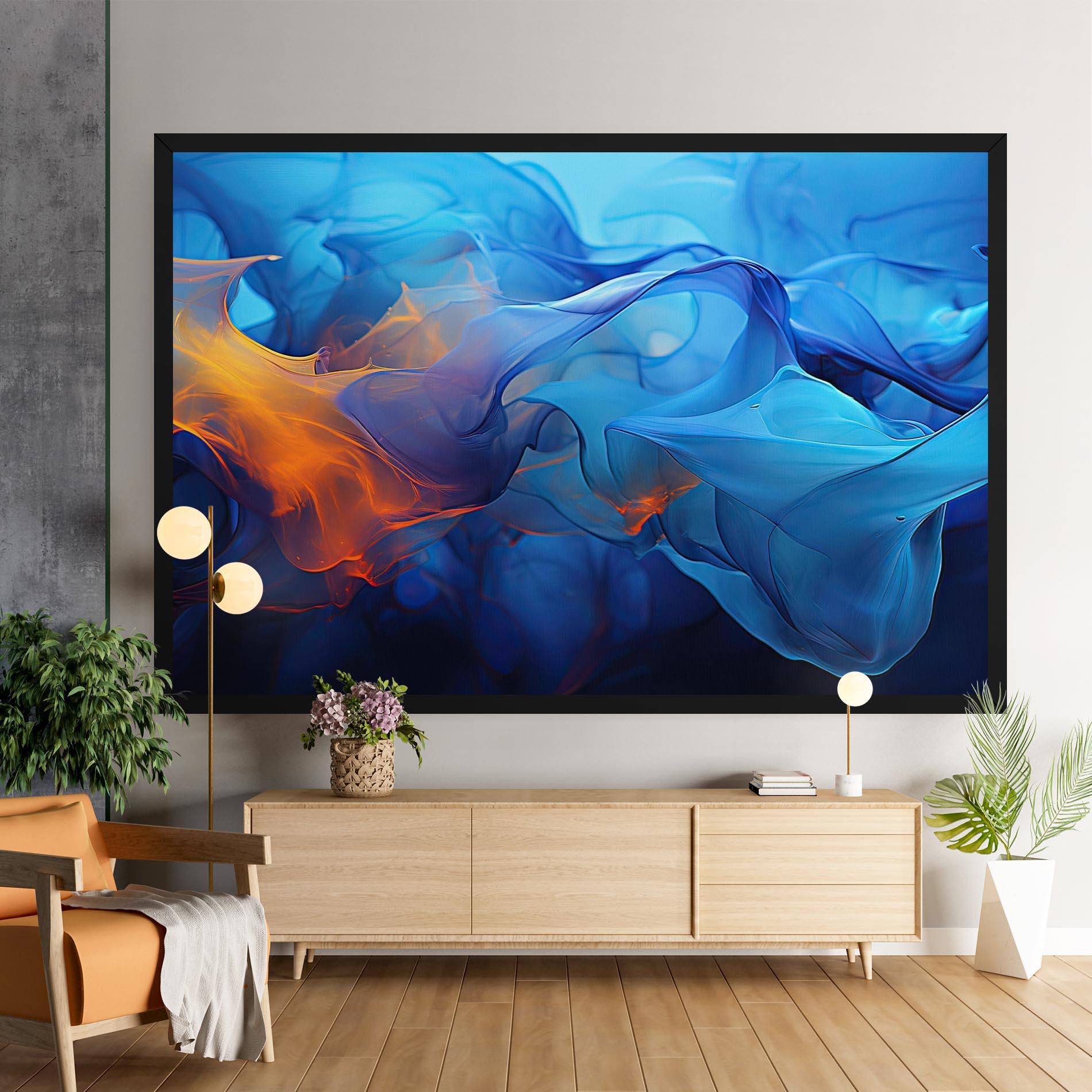 Vászonkép Blue Orange Floating mockup 9