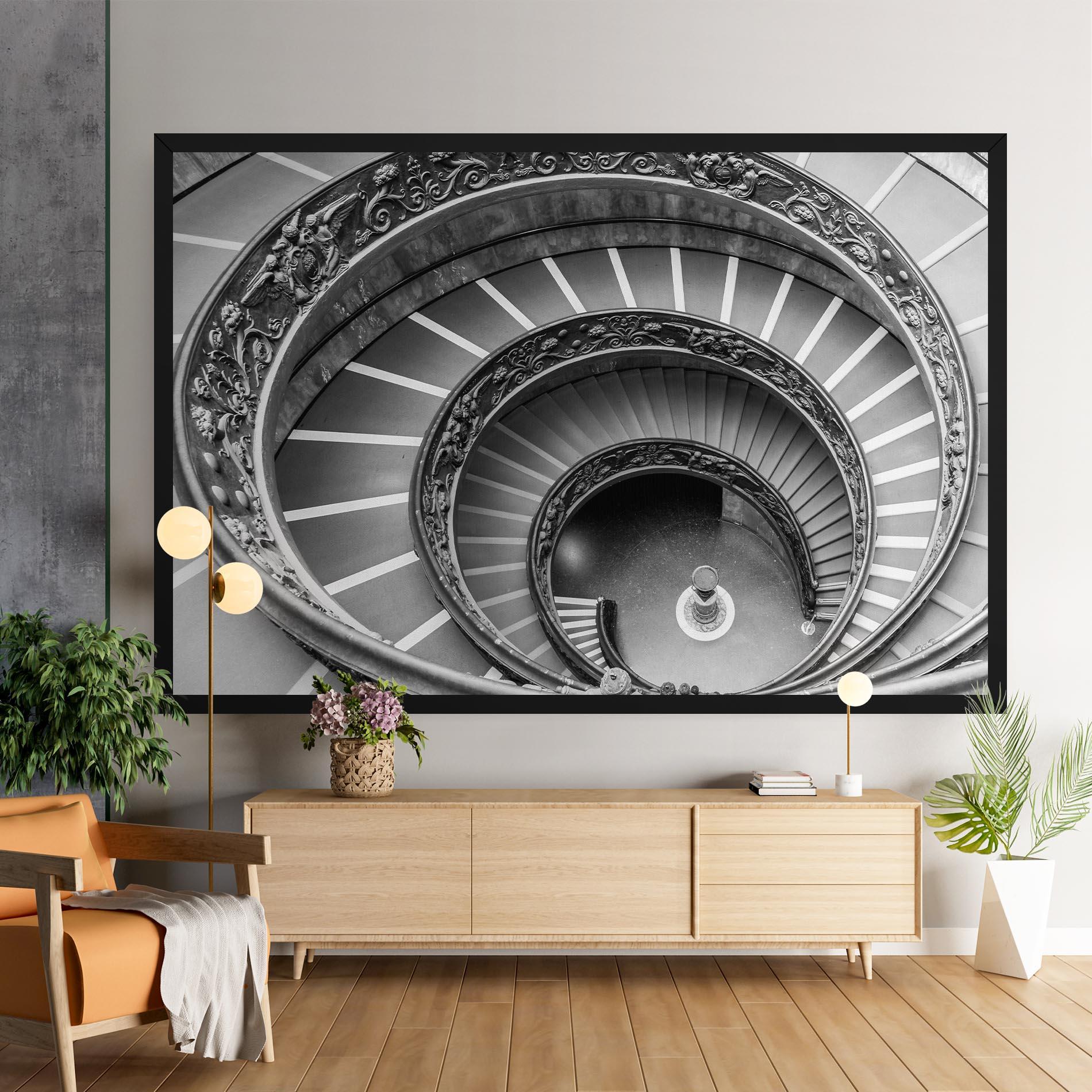 Vászonkép Grey Spiral mockup 9