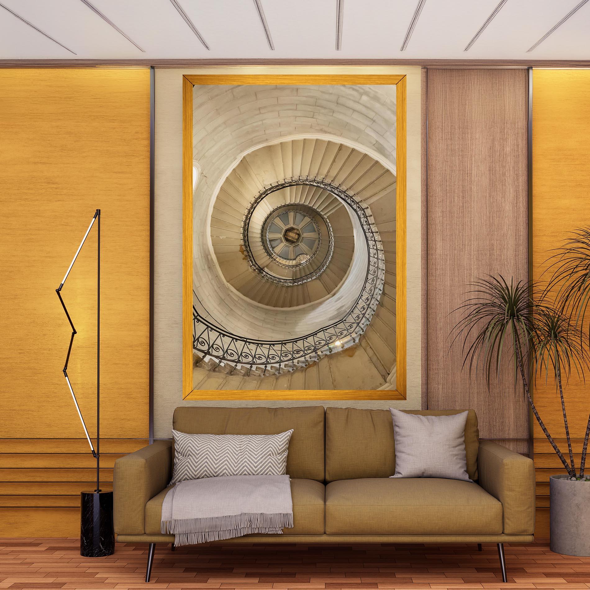 Vászonkép Cream Down Stairs mockup 9