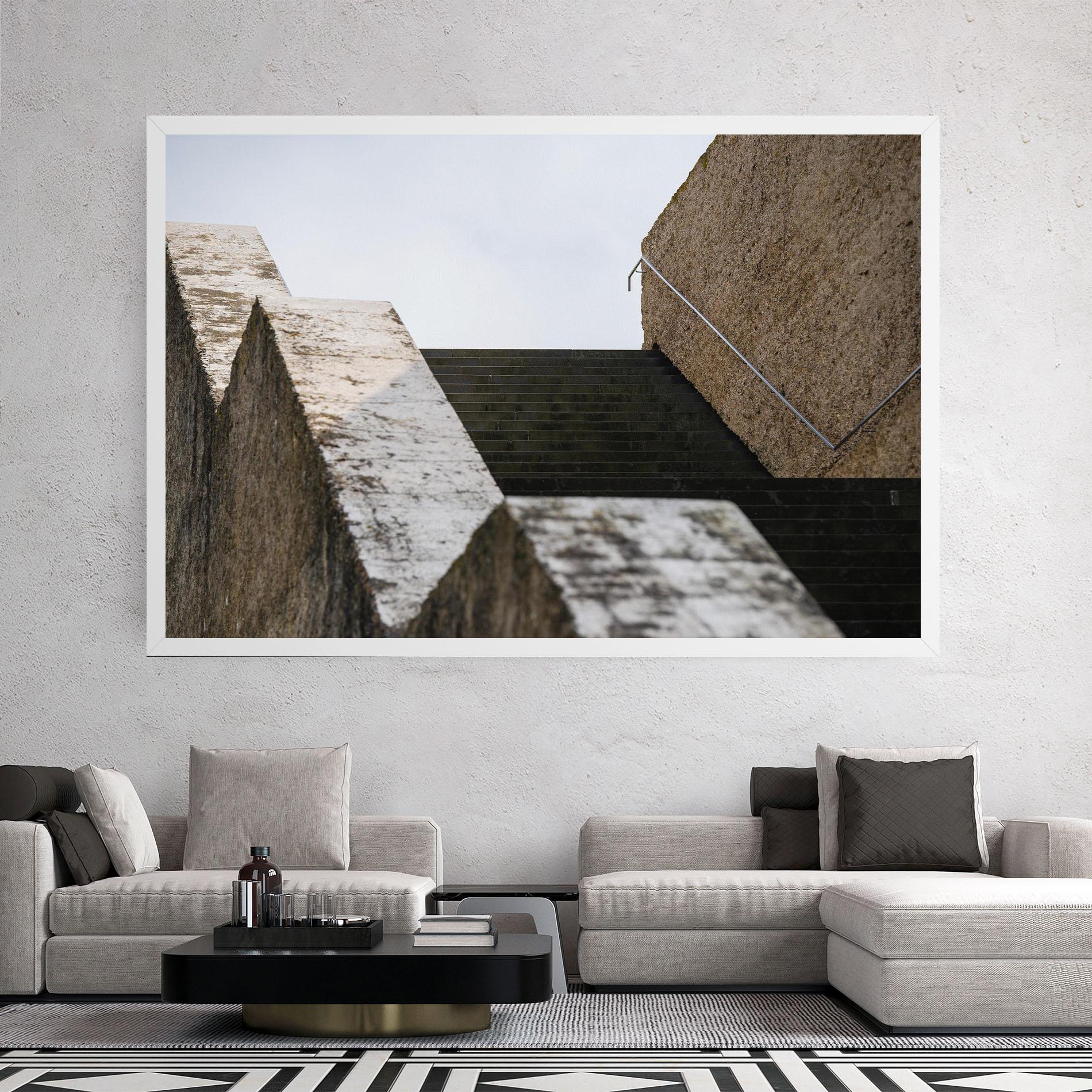 Vászonkép Black Stairs mockup 2