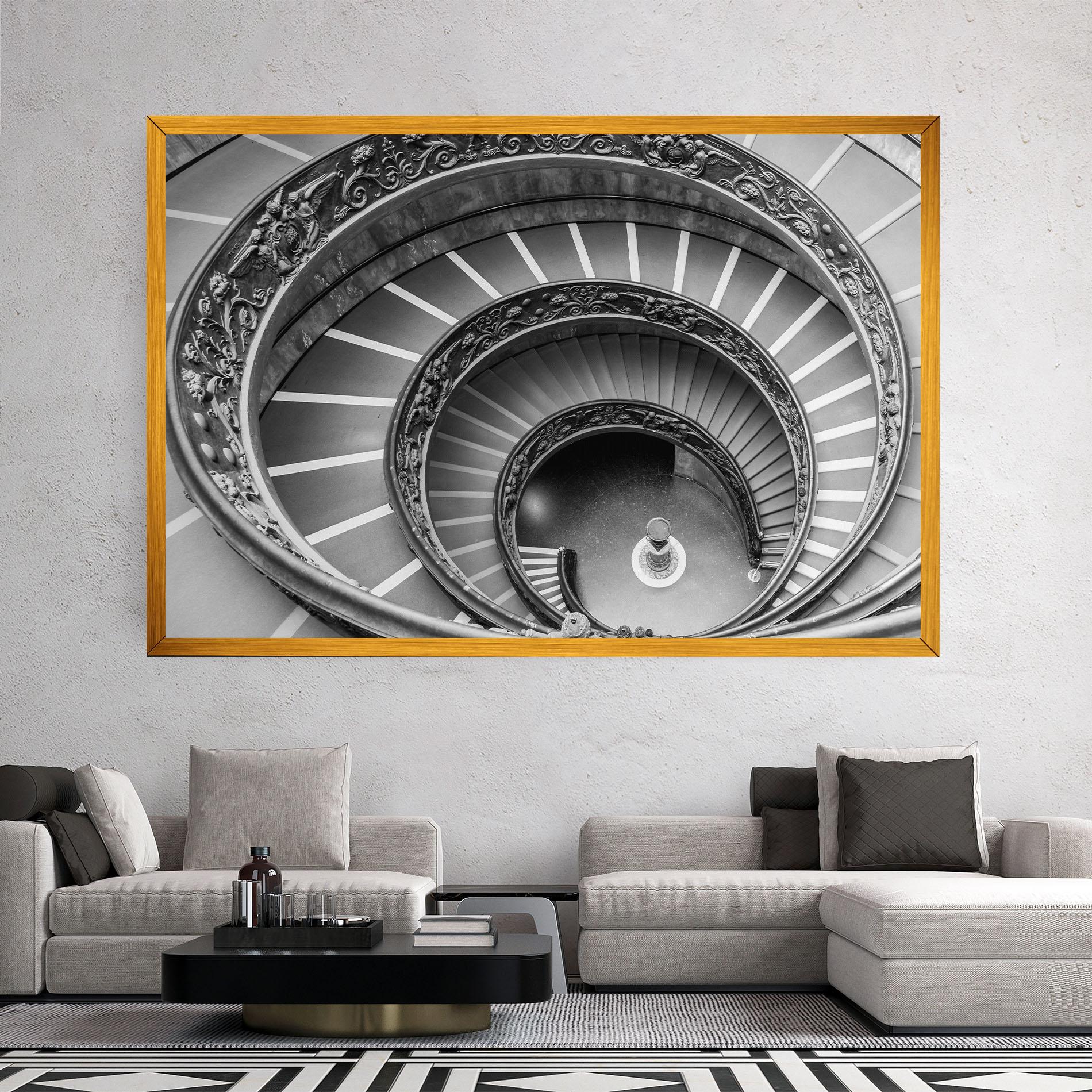 Vászonkép Grey Spiral mockup 2