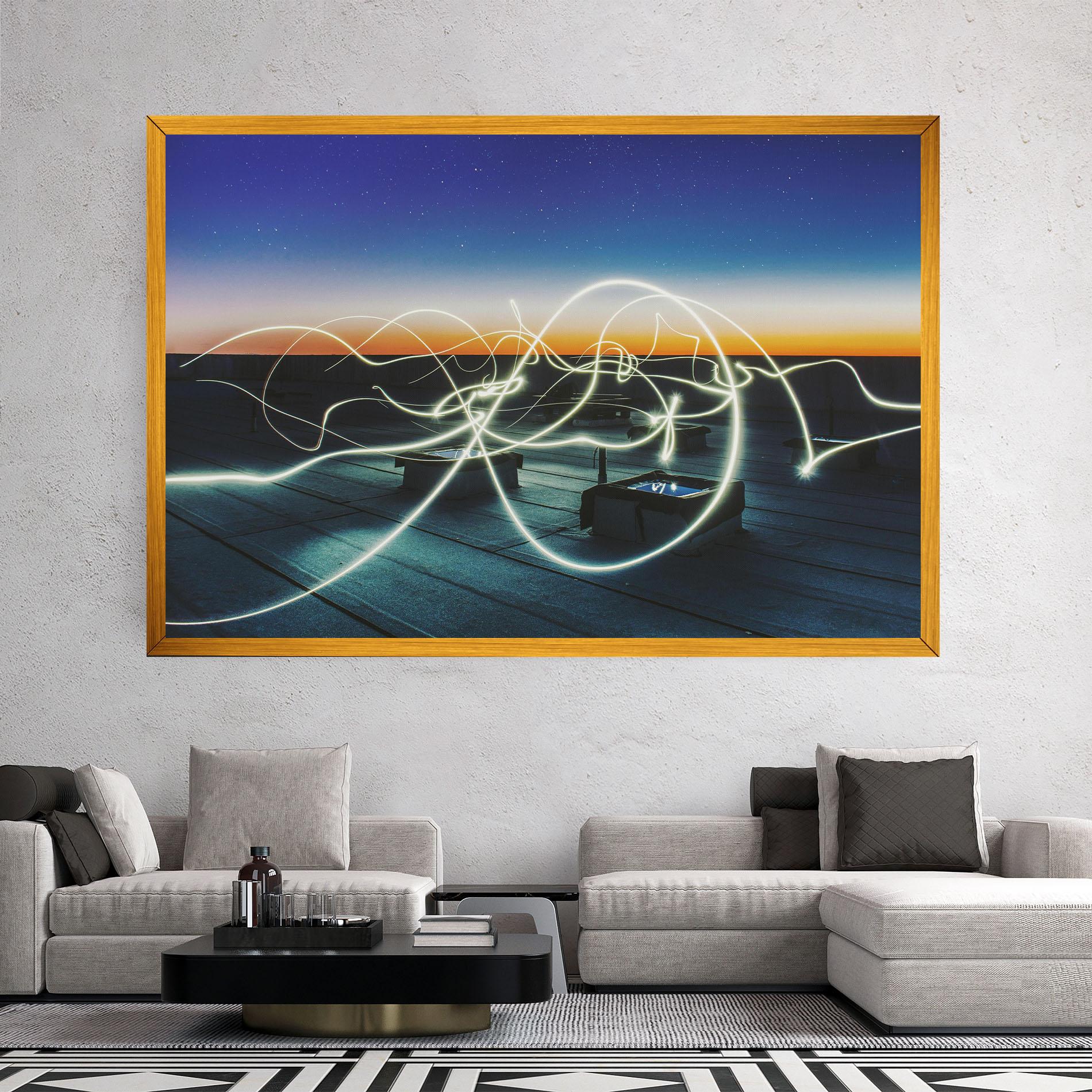 Vászonkép White Light Floating mockup 2