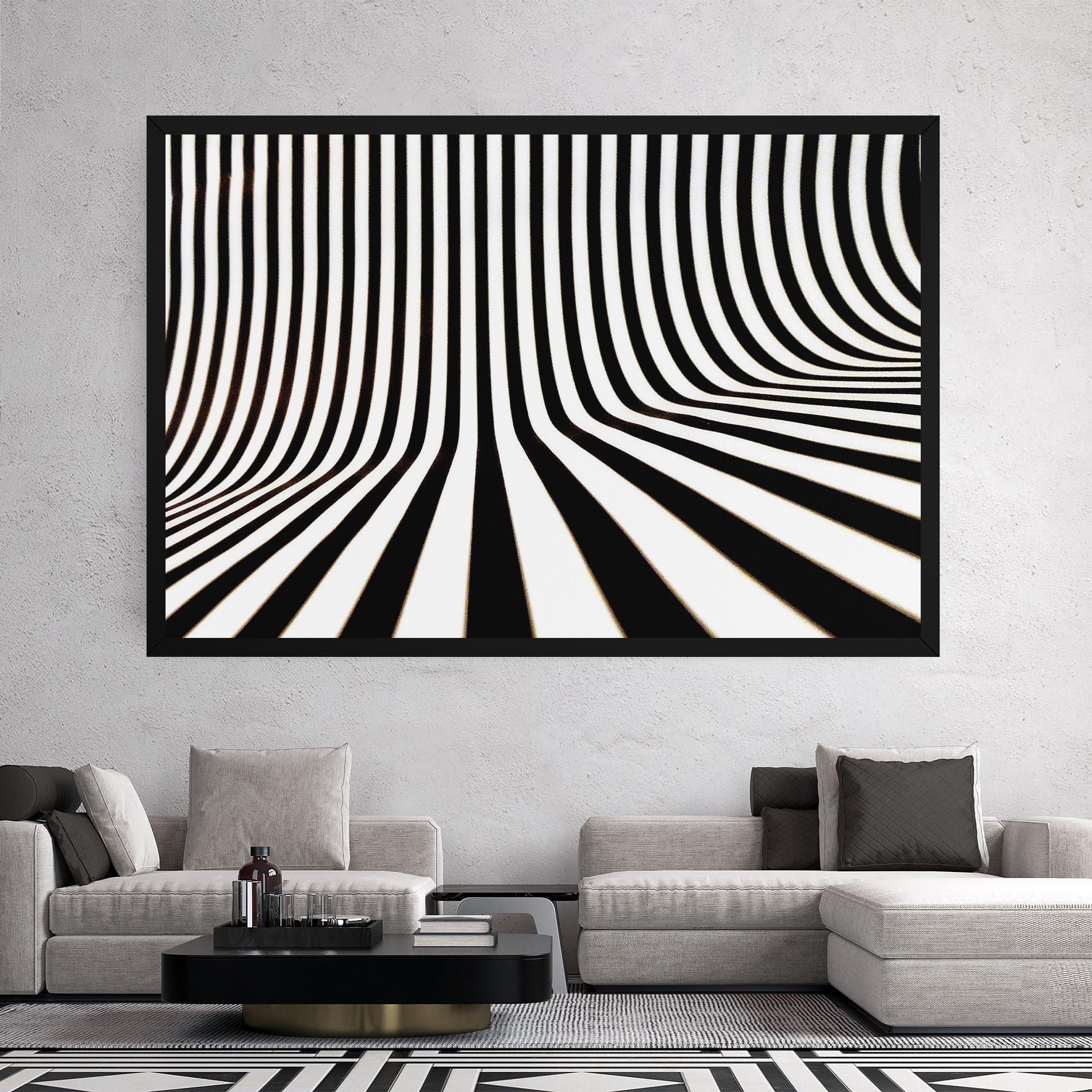 Vászonkép Black And White Illusion mockup 2