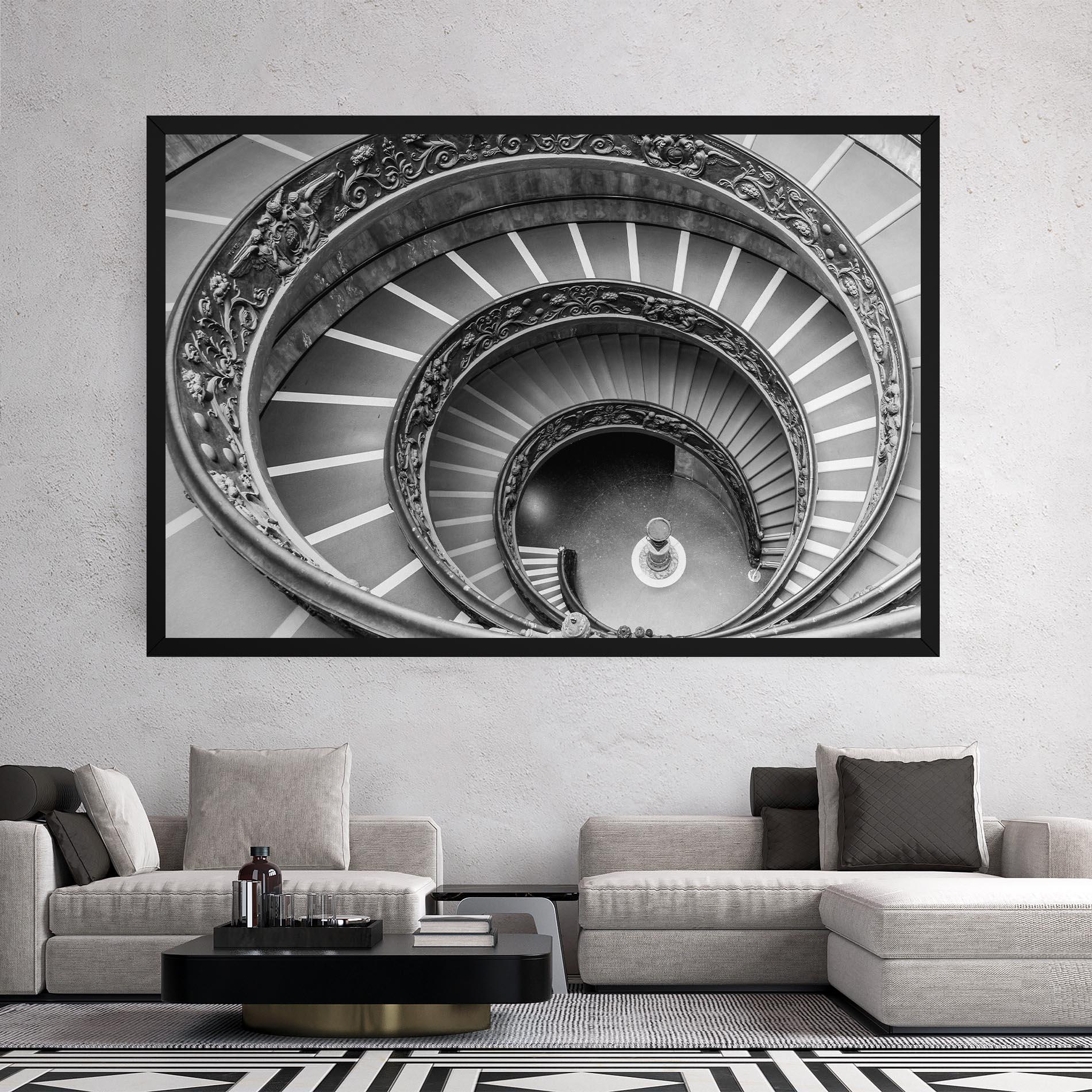 Vászonkép Grey Spiral mockup 2