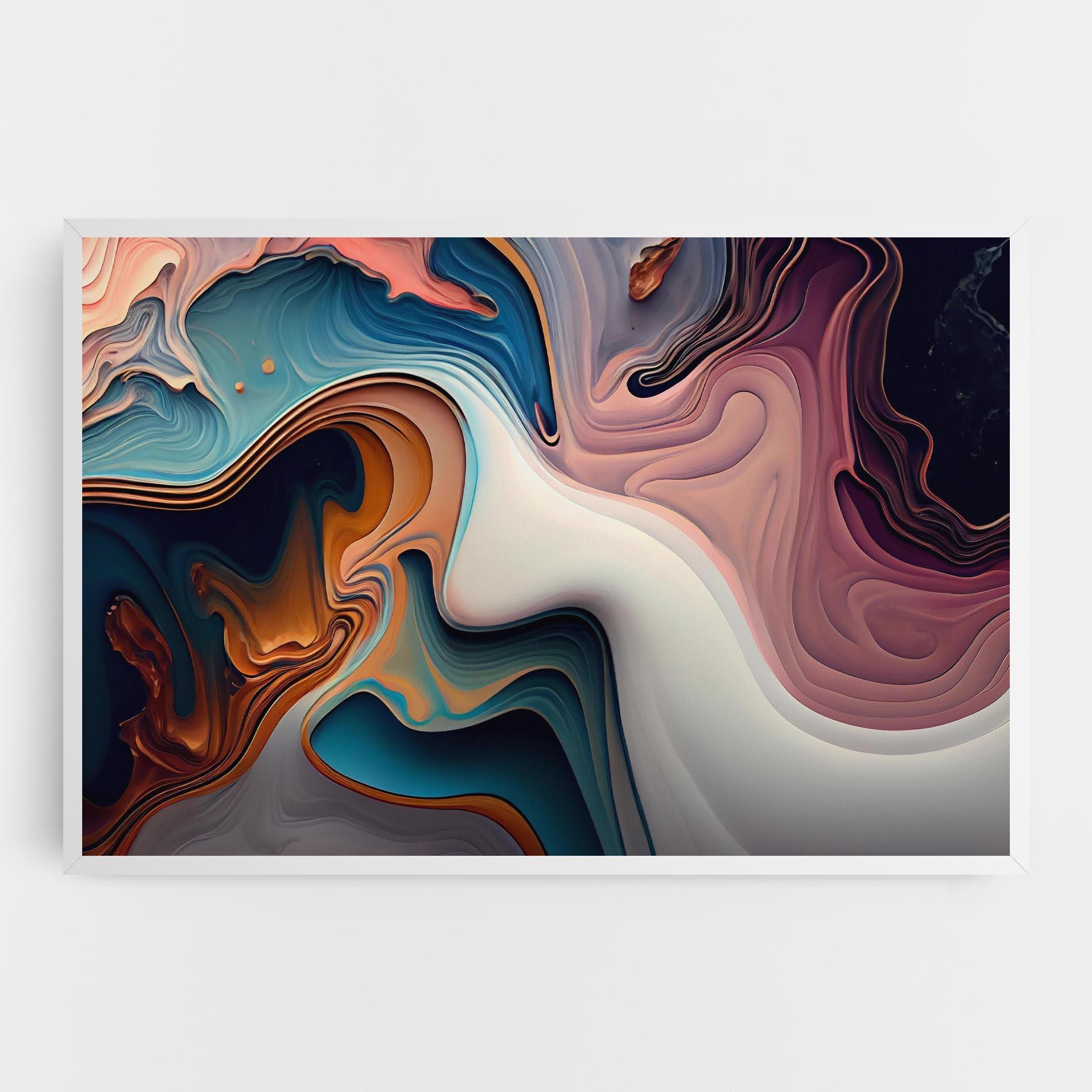 Vászonkép Mixed Colors Marble mockup 0