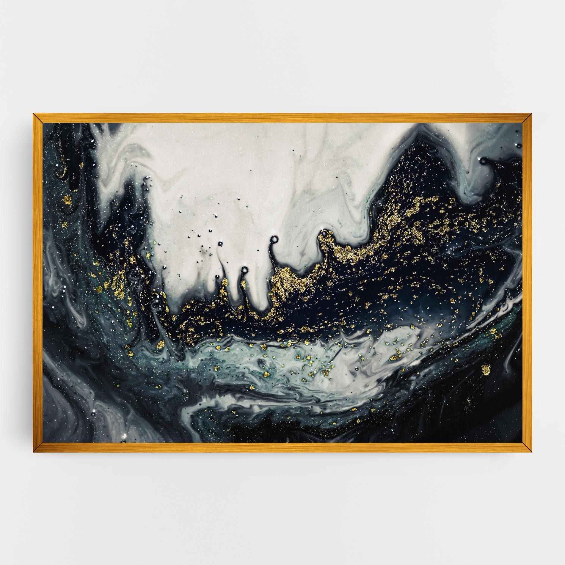 Vászonkép Abstract Black mockup 0