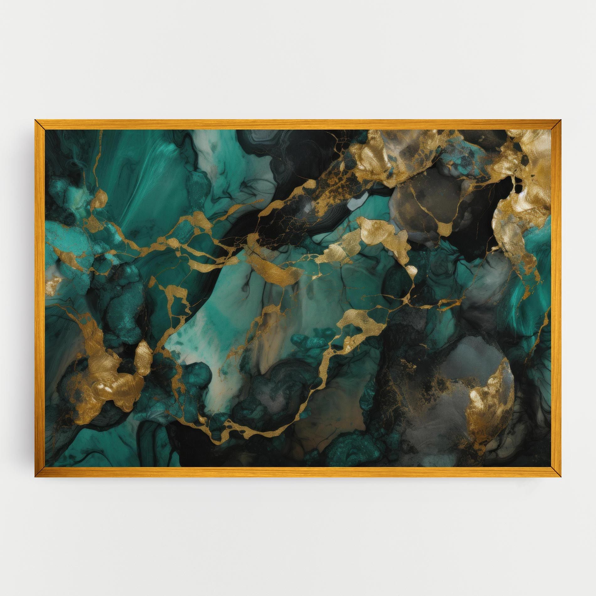 Dark Green Golden Marble mockup 0
