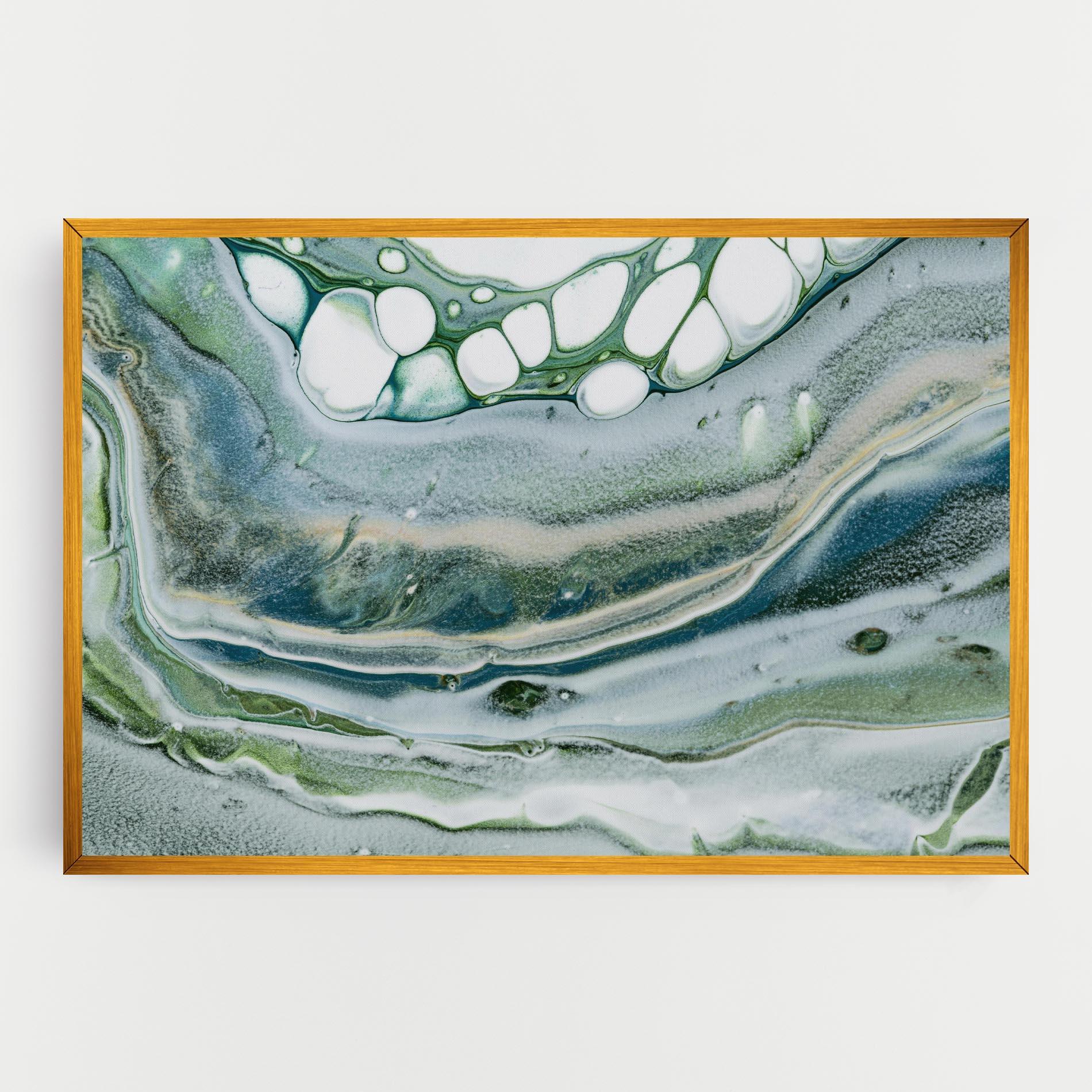 Vászonkép Dark Green Liquid mockup 0