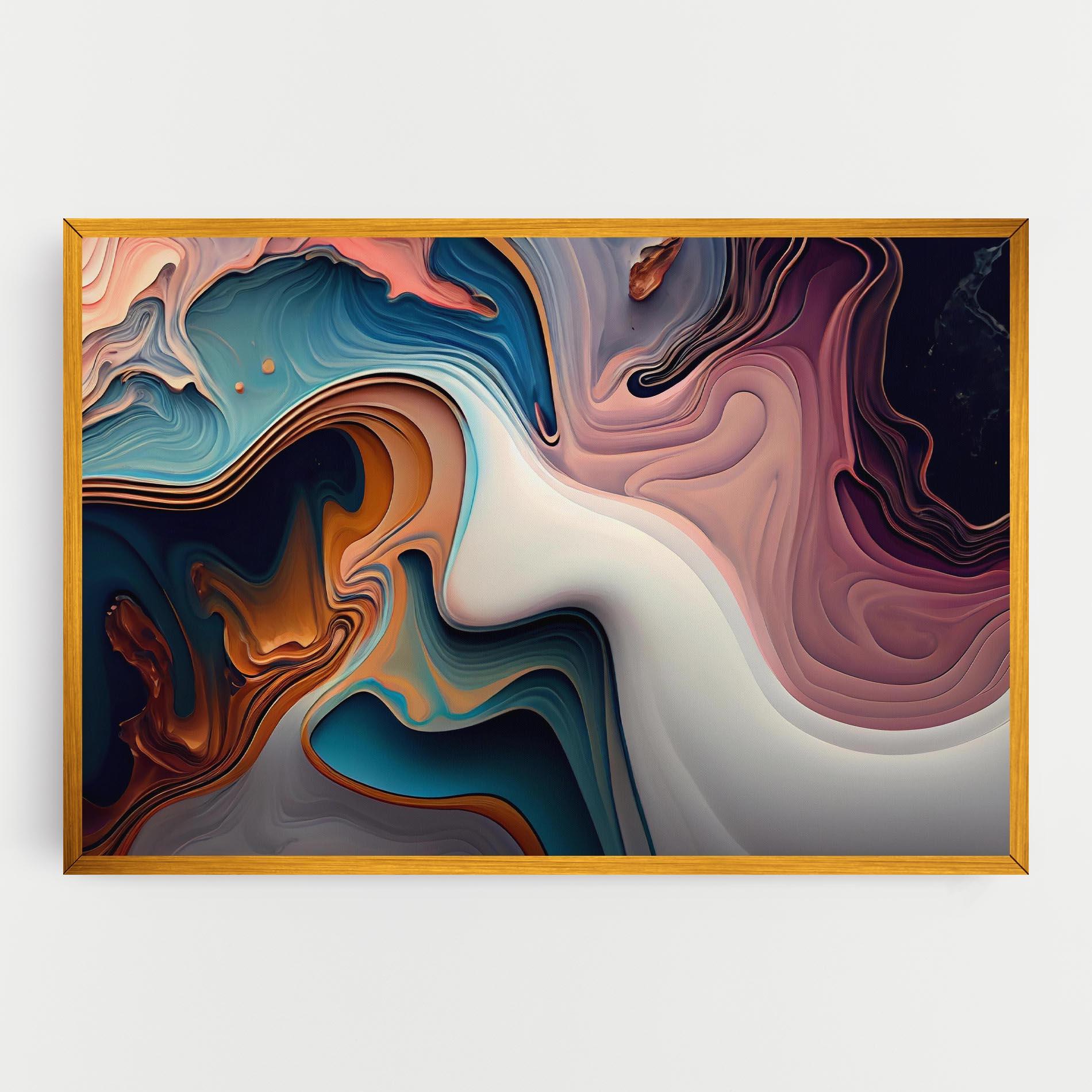 Vászonkép Mixed Colors Marble mockup 0