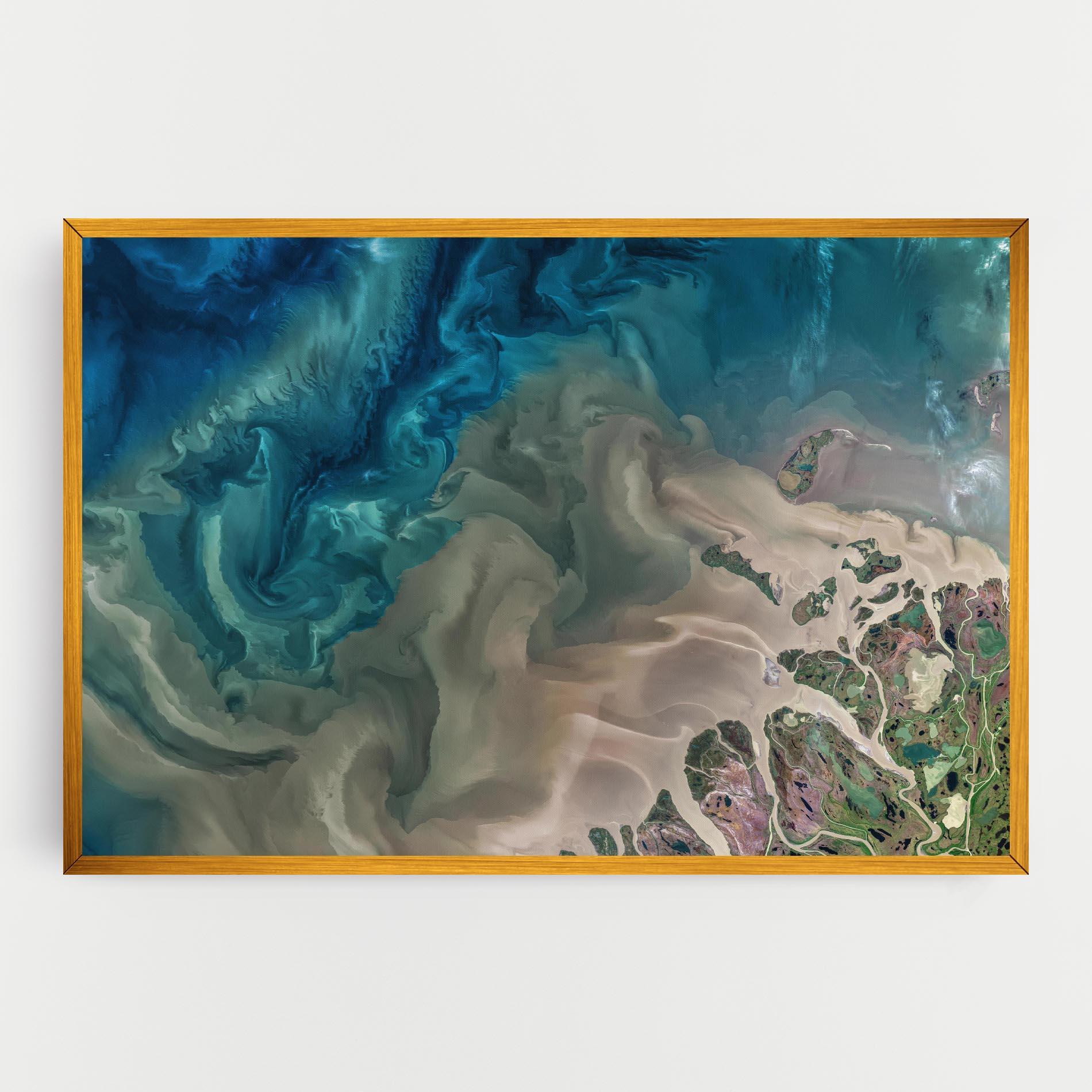 Vászonkép Ocean Blue Marble mockup 0