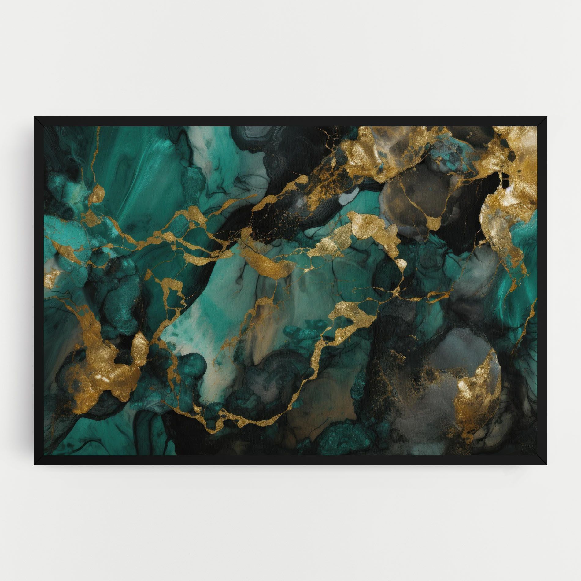 Dark Green Golden Marble mockup 0