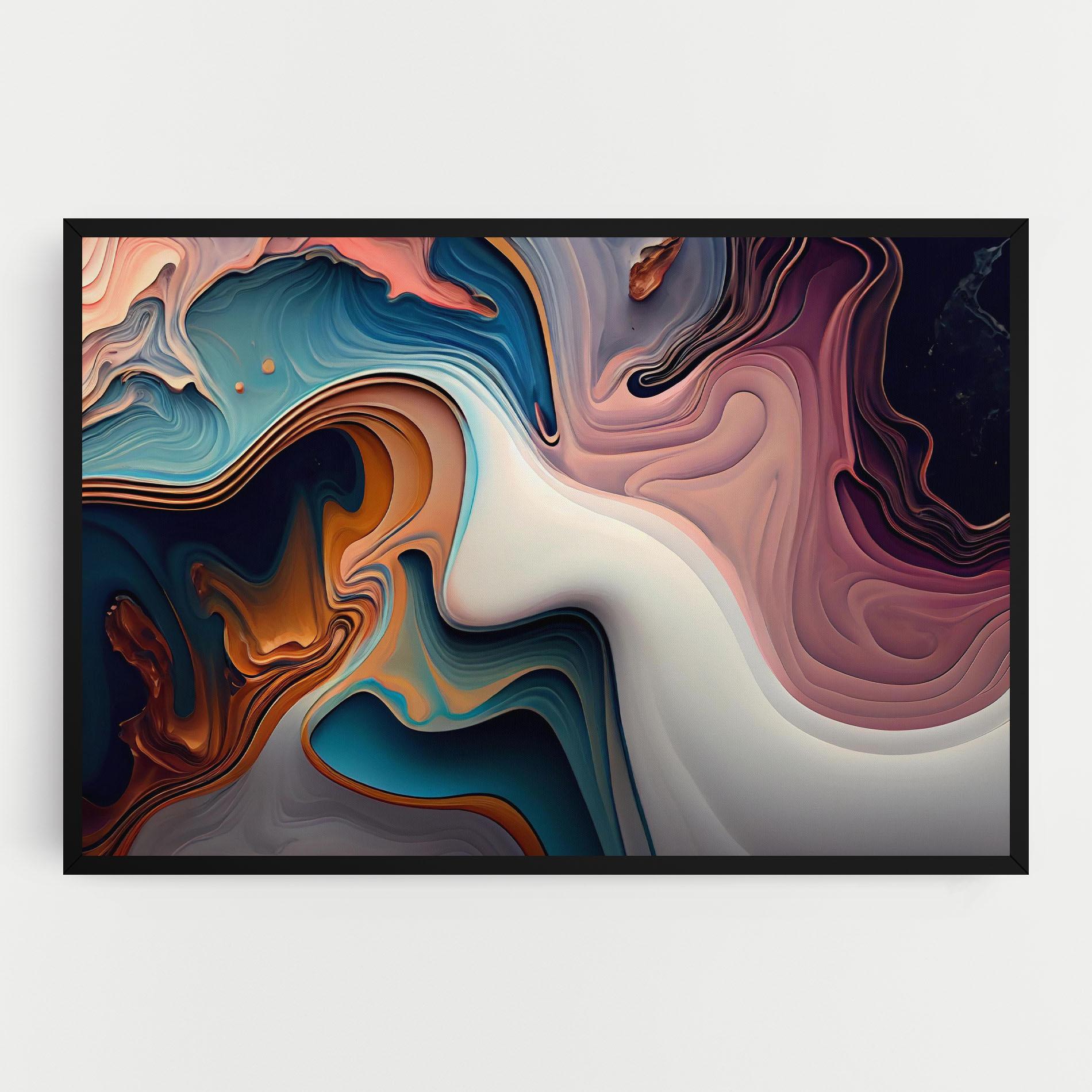 Vászonkép Mixed Colors Marble mockup 0