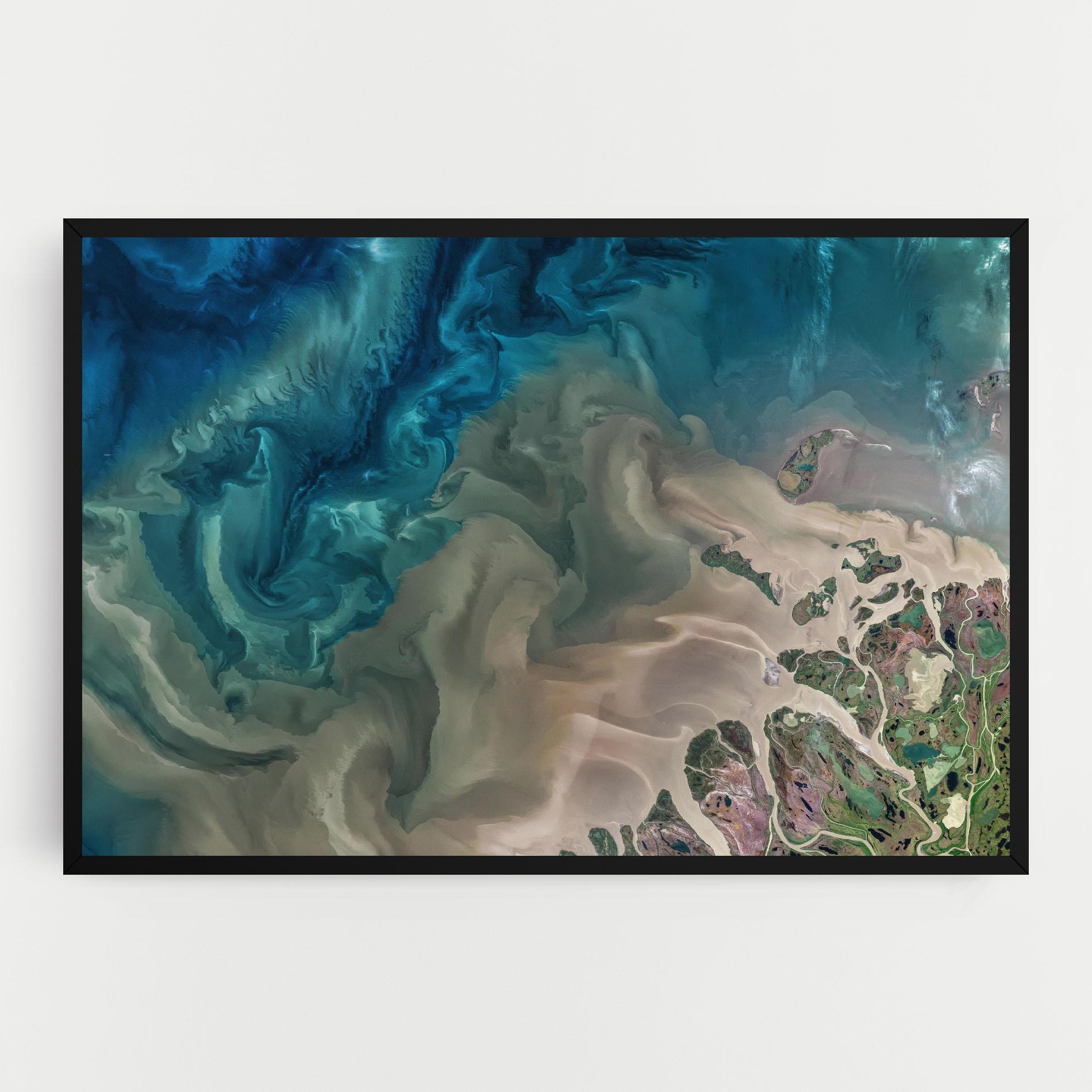 Vászonkép Ocean Blue Marble mockup 0