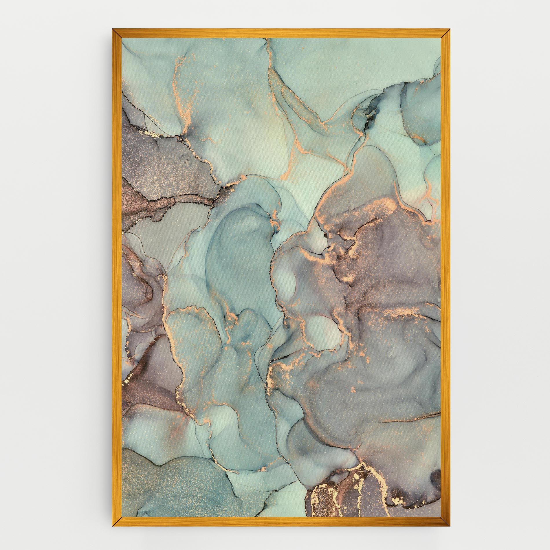 Abstract Turquoise Marble mockup 0