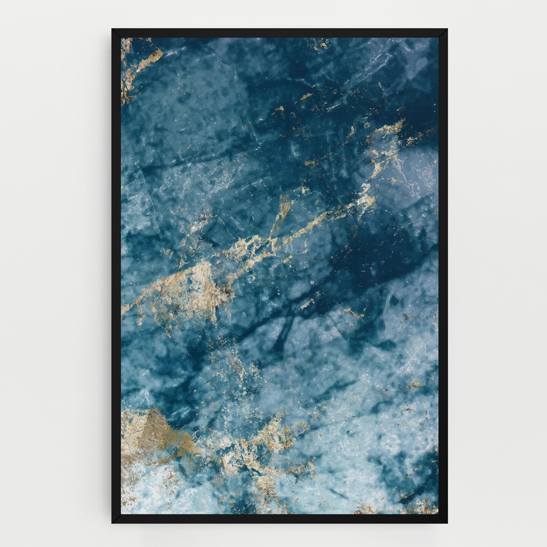 Blue Water Marble mockup 0