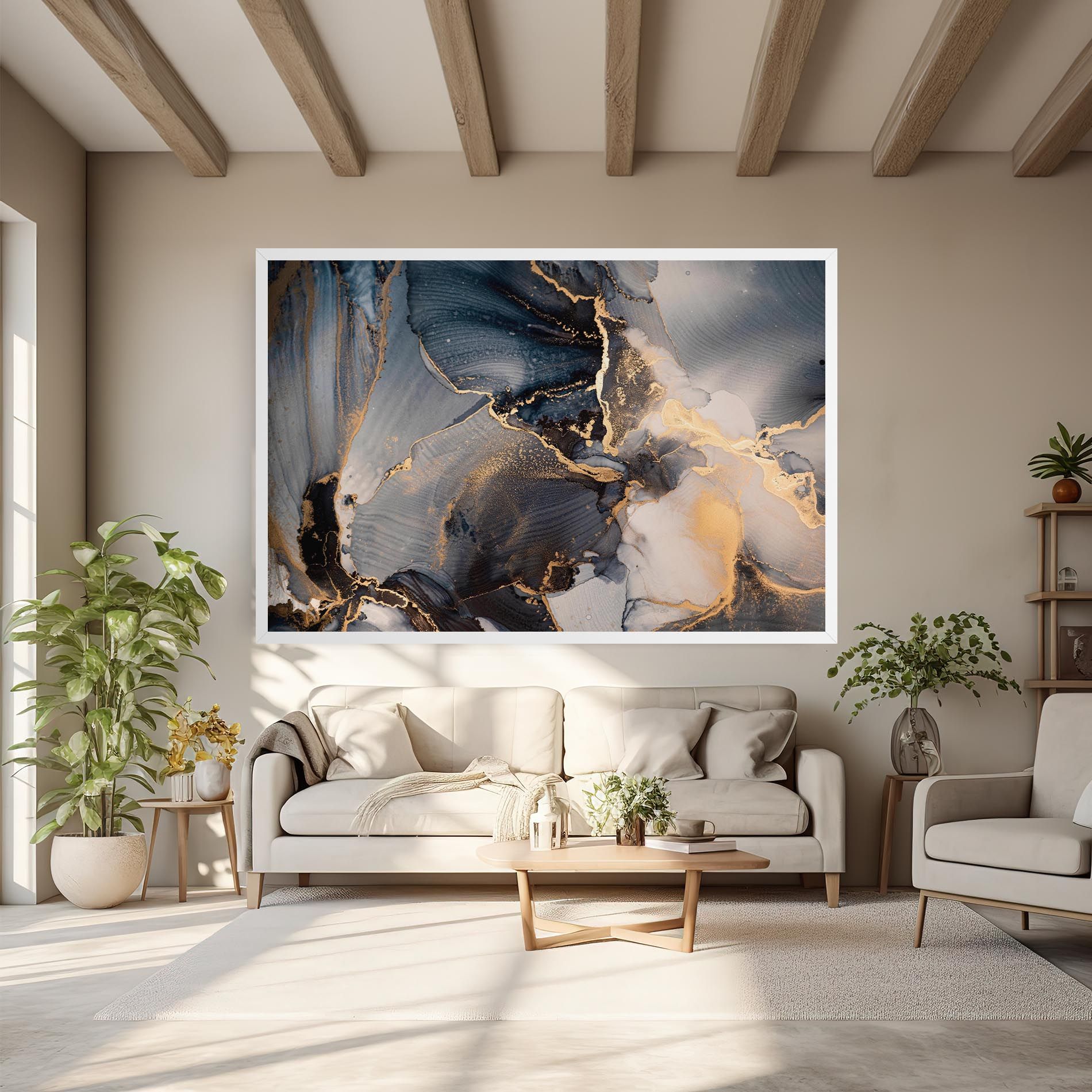 Golden Abstract Marble mockup 6